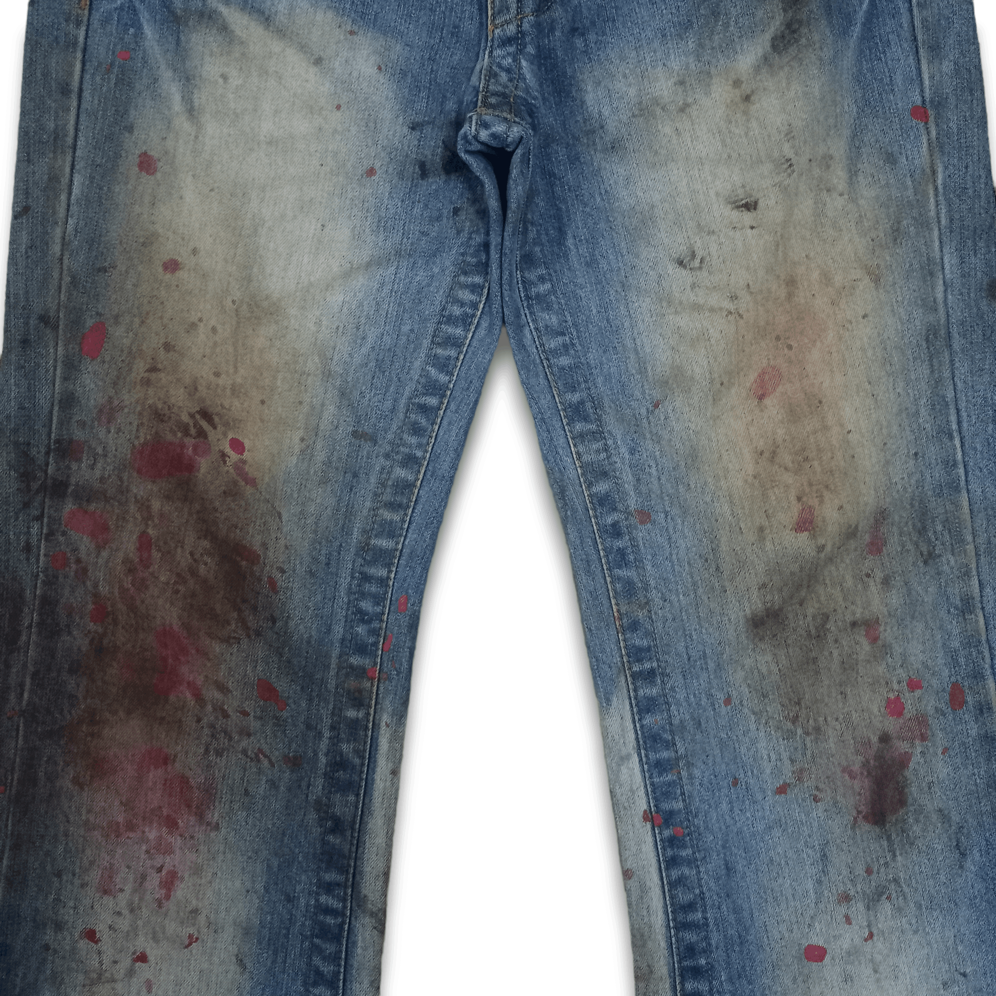 Japanese Brand Vintage Japanese Brand Paint Splatters Grunge Flare Jeans Size US 31 - 5 Thumbnail