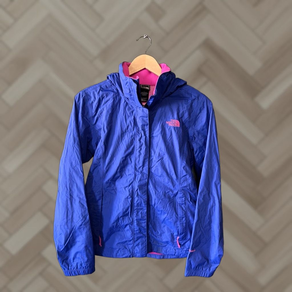 The North Face The North Face Womens Blue Full Zip Hooded Softshell Rain Jacket Size Small Size S / US 4 / IT 40 - 1 Thumbnail
