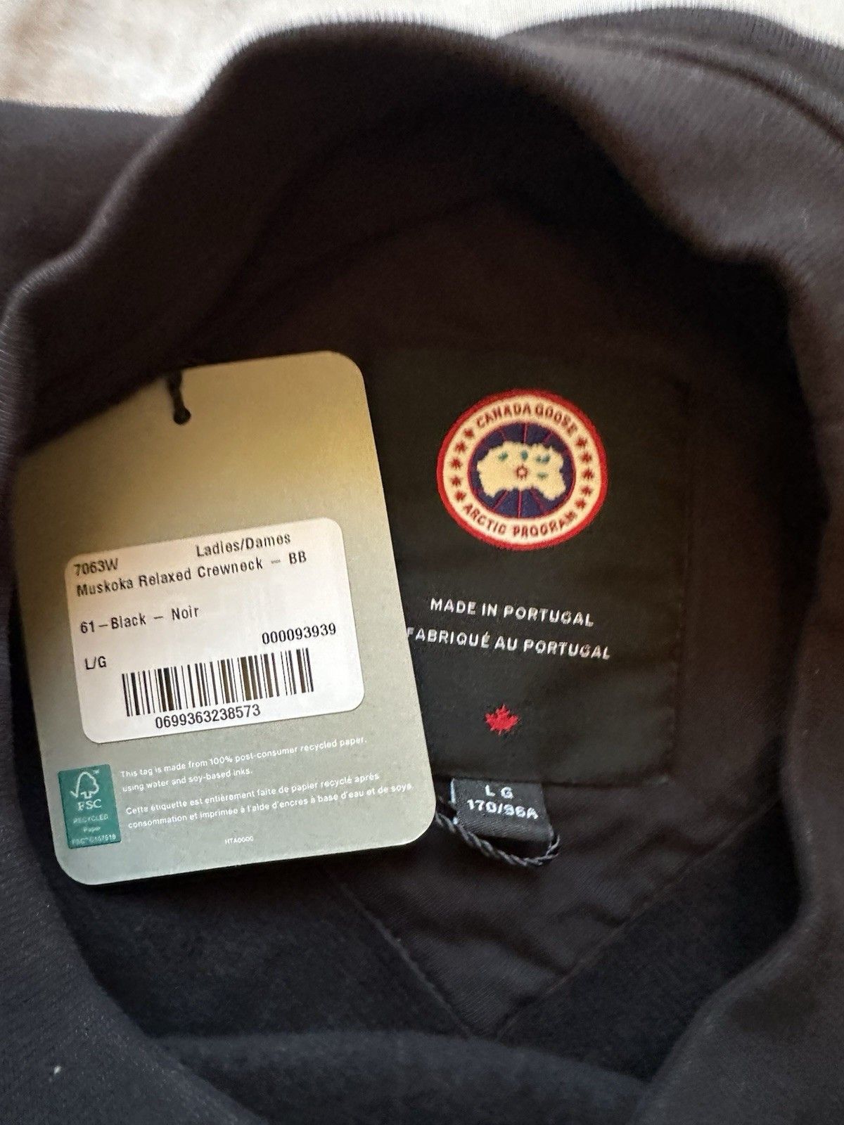 Canada Goose Canada Goose Muskoka Black Relaxed Sweater Sizes XL-M Retai Size M / US 6-8 / IT 42-44 - 4 Thumbnail