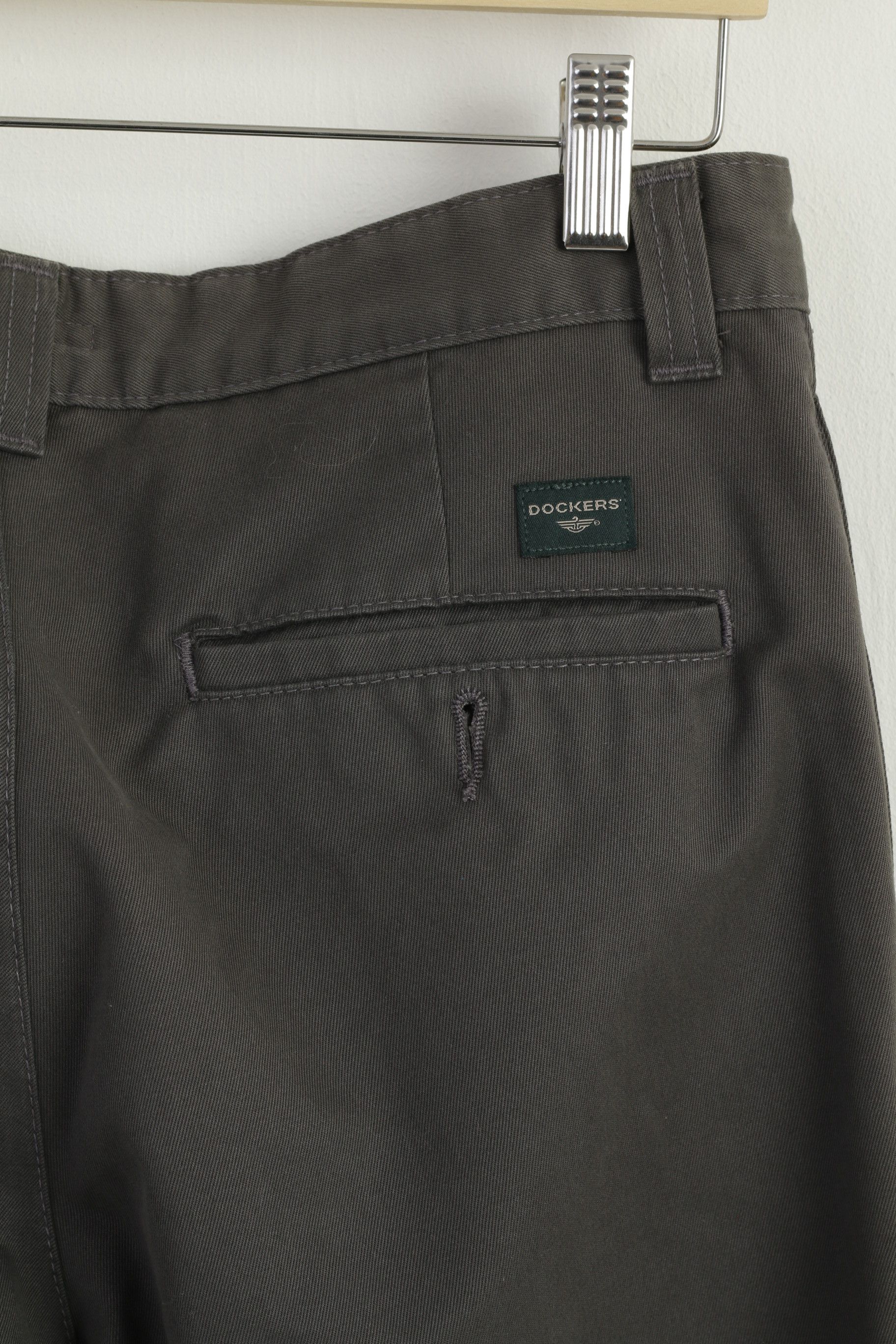 Dockers Dockers Khakis Men 32 Trousers Gray Straight 8806 Size US 32 / EU 48 - 5 Thumbnail