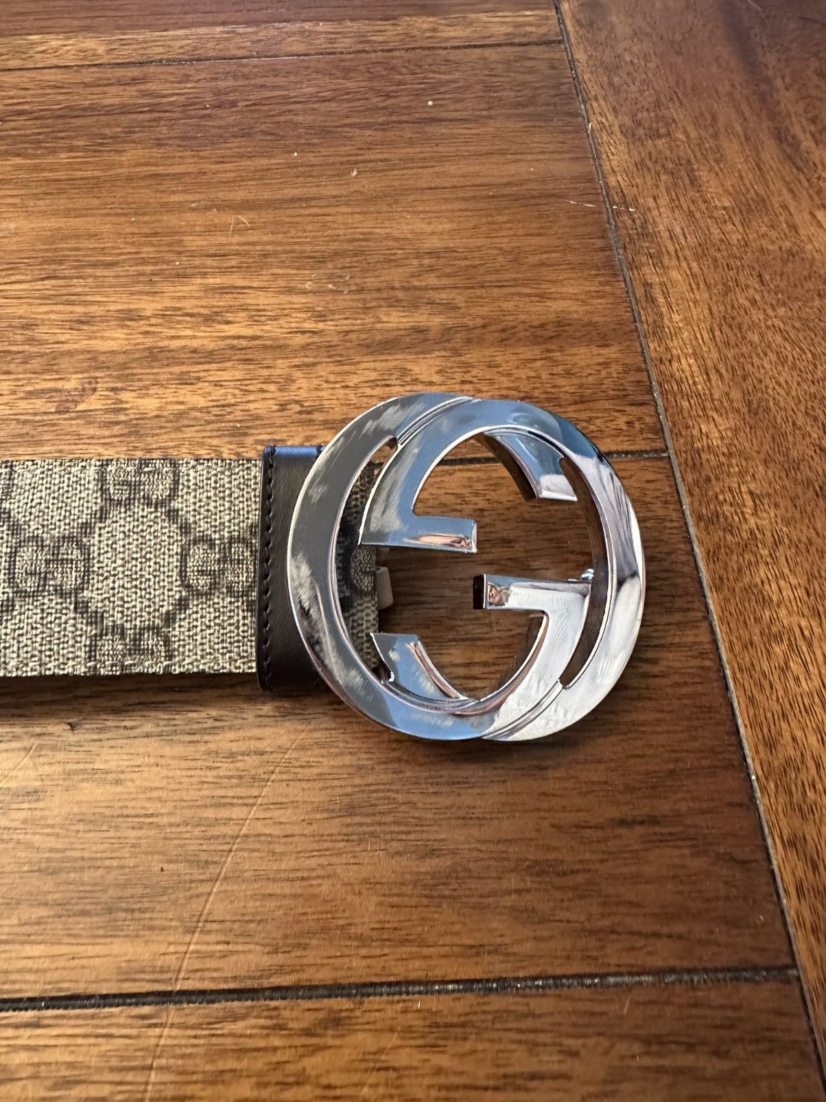 Gucci GG SUPREME BELT WITH G BUCKLE Size ONE SIZE - 1 Thumbnail