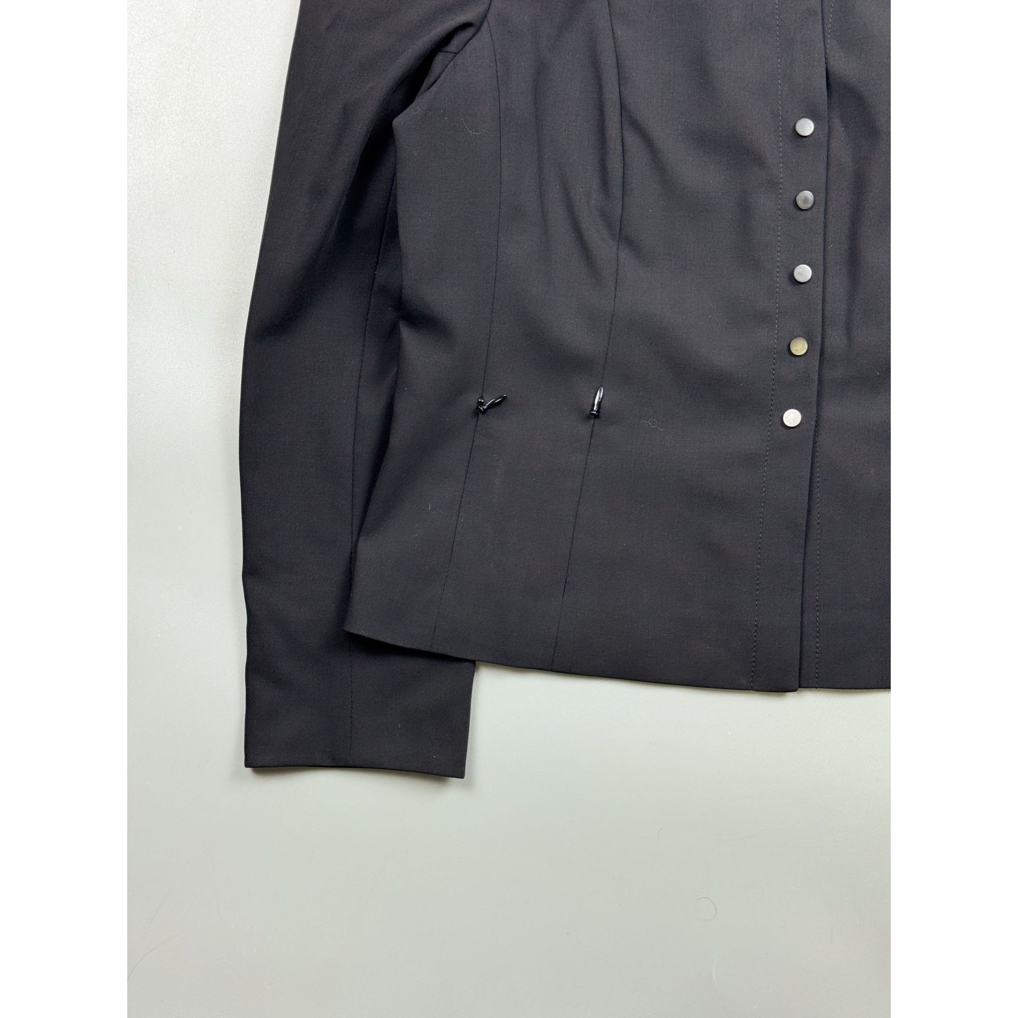 Akris Akris Punto Colarless Wool Blazer (Y1180) Size S / US 4 / IT 40 - 2 Thumbnail