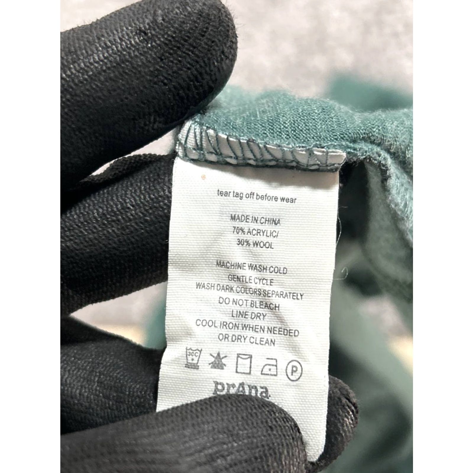 Prana prAna Chrissa Top Women Medium Green Logo Round Neck Raglan Sleeve Athletic Yoga Shirt Size M / US 6-8 / IT 42-44 - 6 Thumbnail
