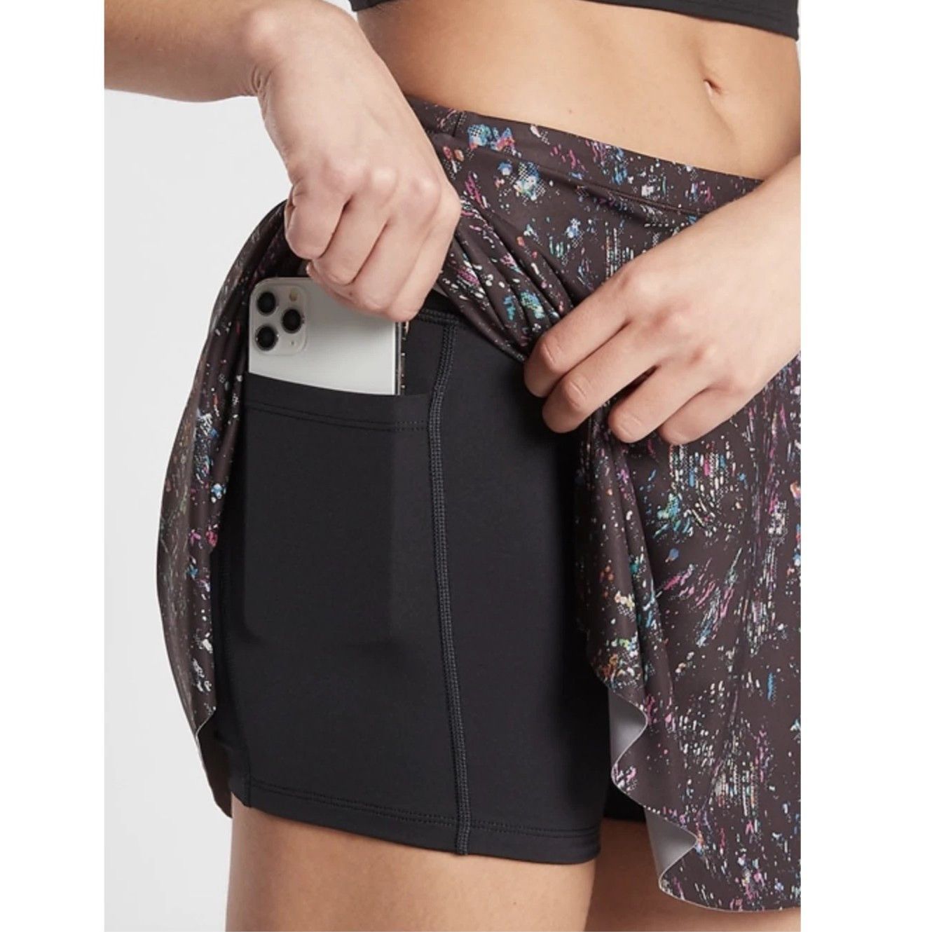 Athleta Match Point Printed Skort 13.5" in Supersonic size XXS NWT Size 24" / US 00 / IT 34 - 2 Thumbnail