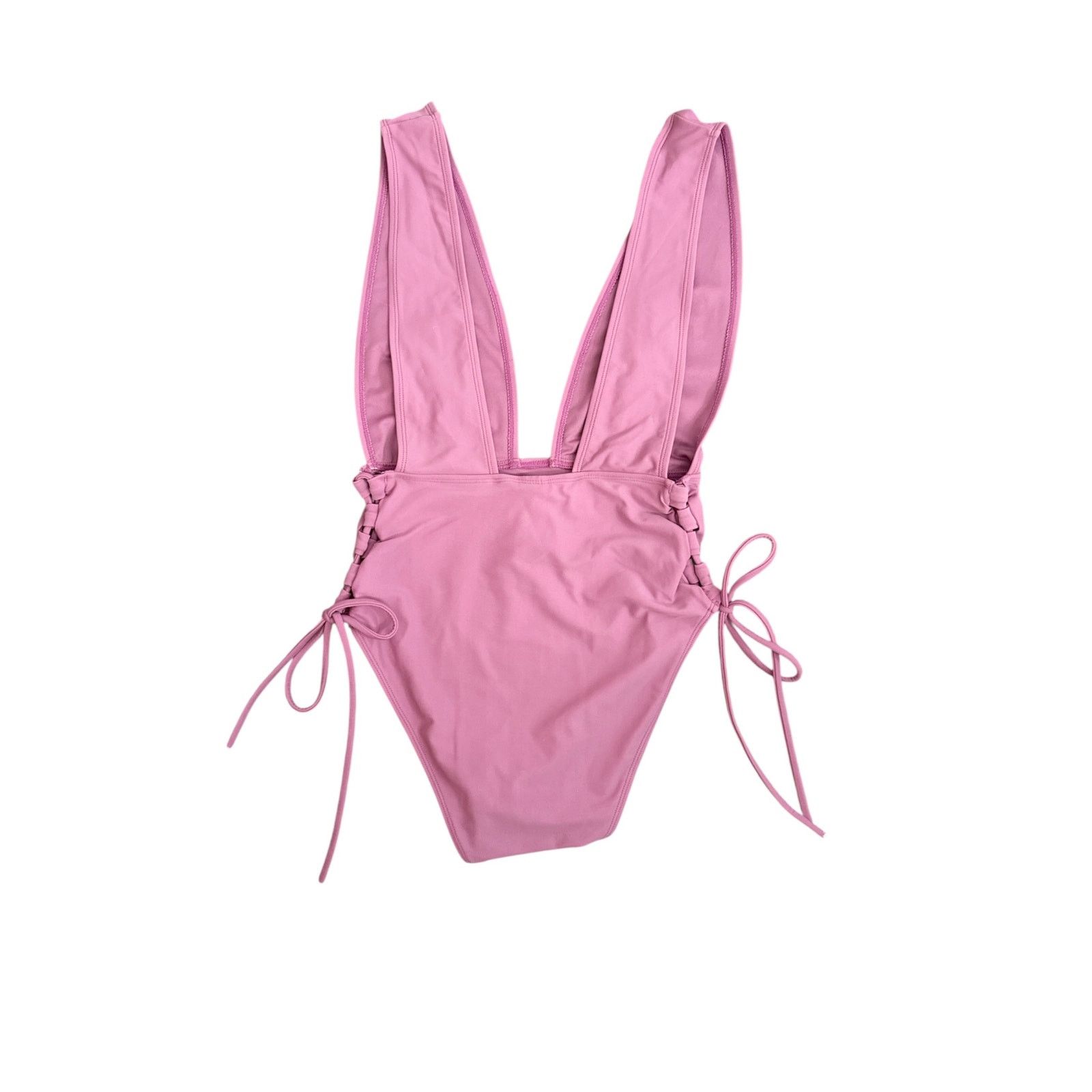 Forever 21 Forever 21 Women Lilac Deep Plunge One Piece Swimsuit Medium Size M / US 6-8 / IT 42-44 - 2 Thumbnail