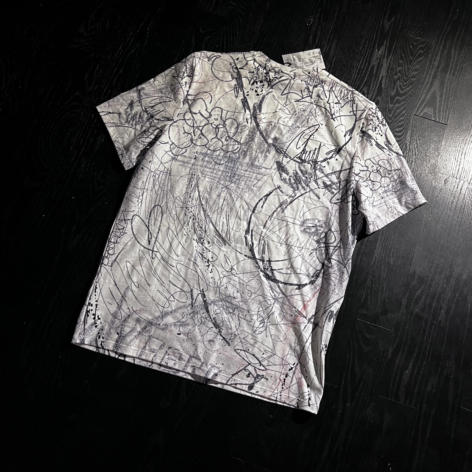 Other Cold Feet Grafitti White Tee Shirt Size US XL / EU 56 / 4 - 5 Thumbnail