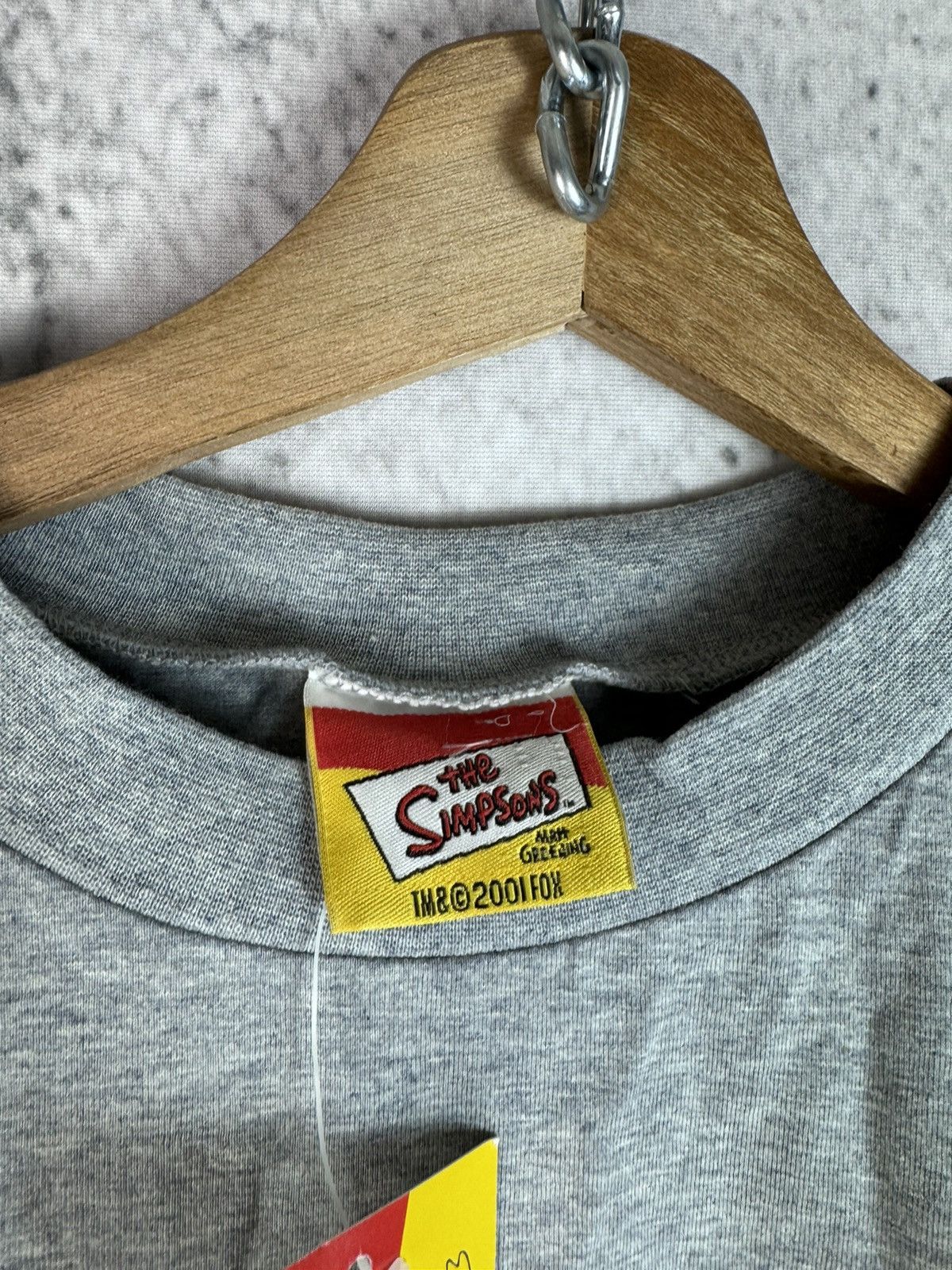 The Simpsons × Vintage The Simpsons pizza Homer Vintage T-Shirt 00s 2001 Y2K Size US L / EU 52-54 / 3 - 2 Thumbnail
