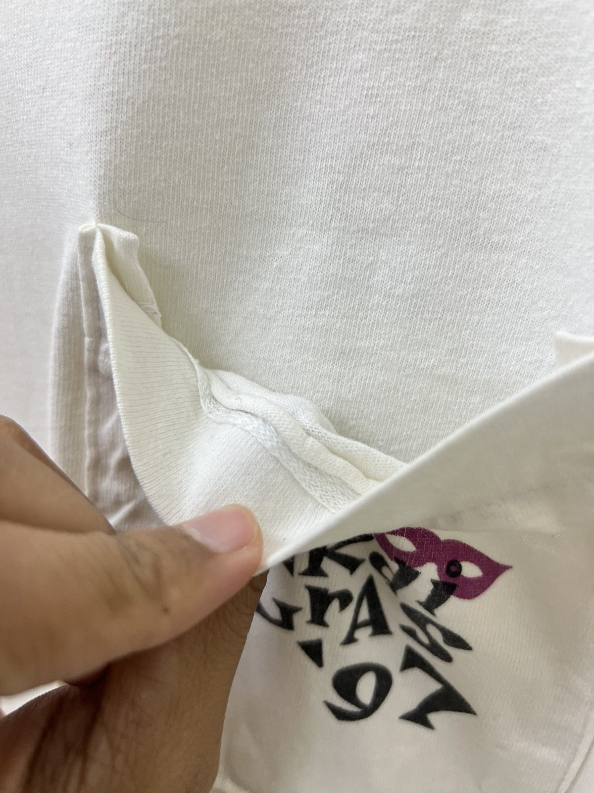 Fruit Of The Loom Vintage 90s Thrashed Faded Mardi Grass Kool Box Cigarettes Size US XL / EU 56 / 4 - 8 Thumbnail