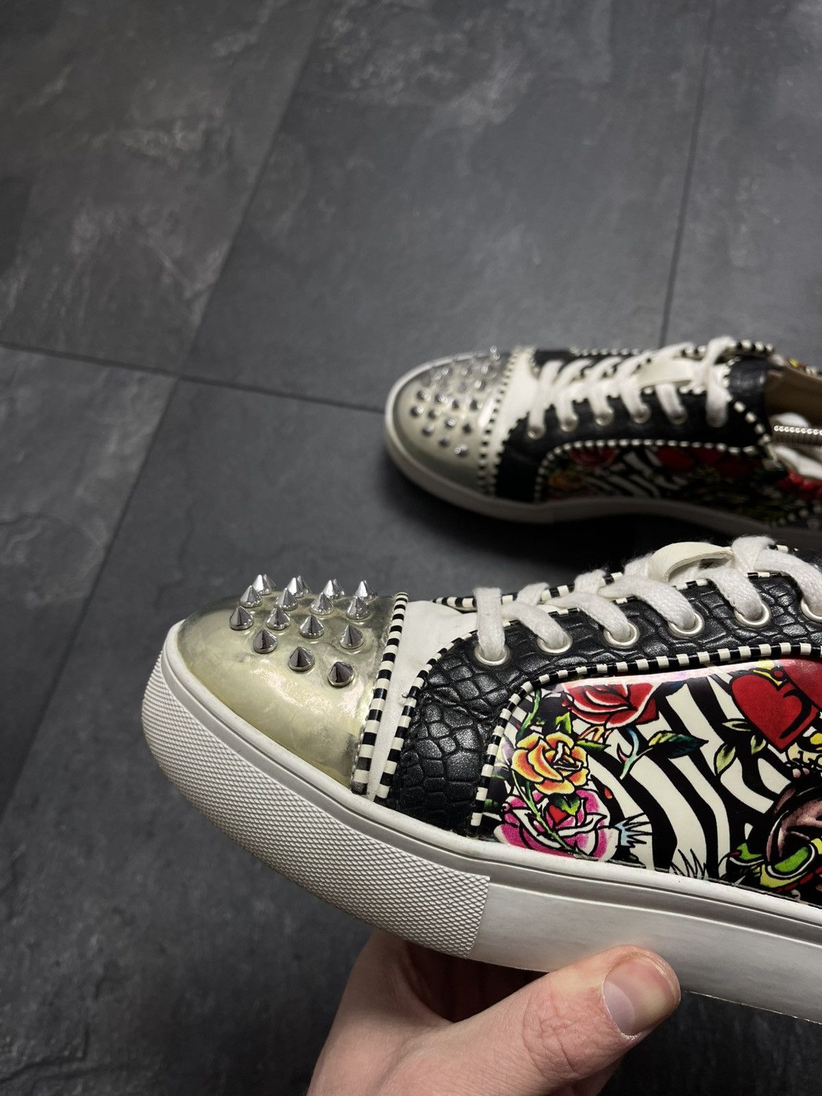 Streetwear Vintage rare ed hardy low top sneakers Size US 6 / IT 36 - 9 Thumbnail