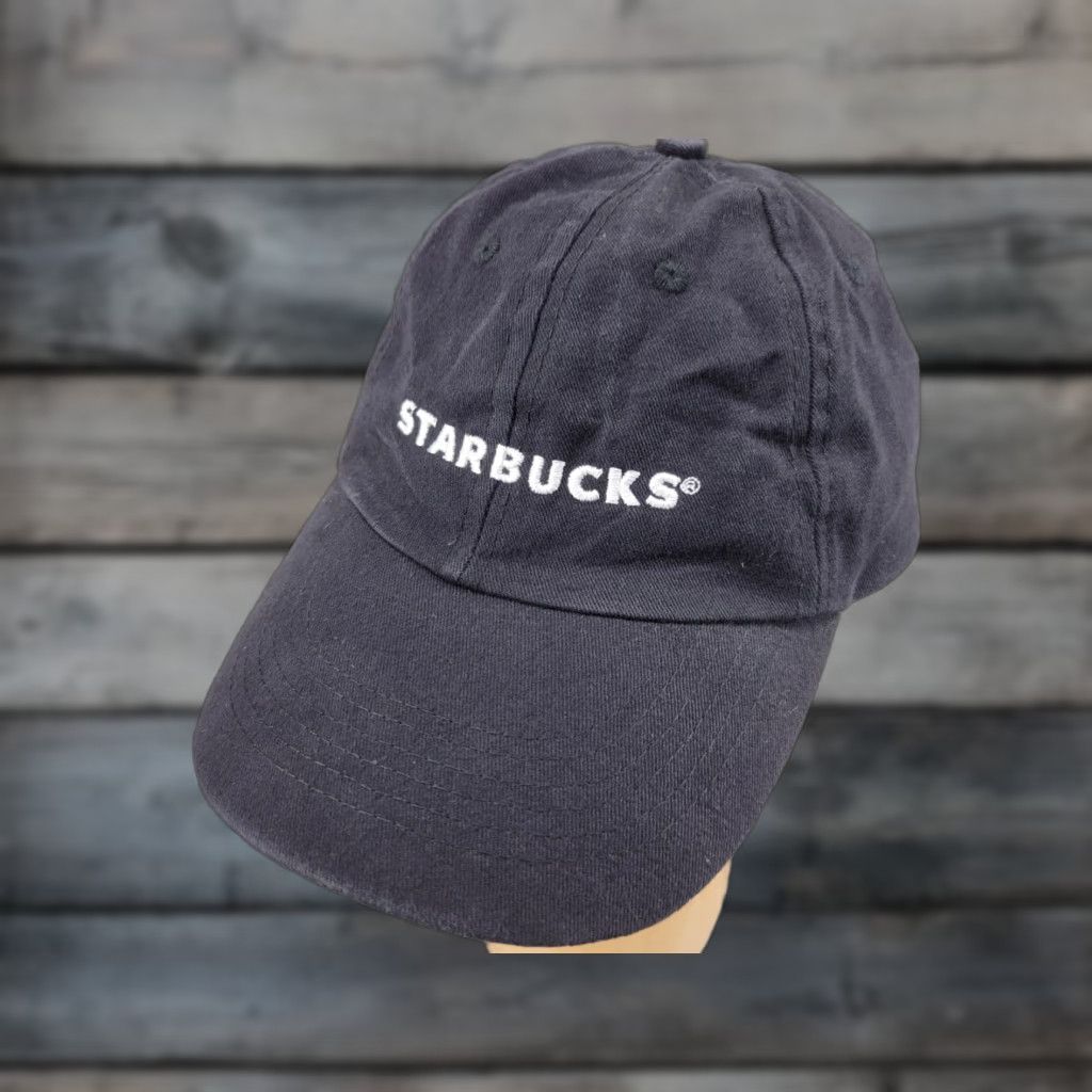 Vintage Starbucks Hat Black Adjustable Embroidered Baseball Cap Mens Size ONE SIZE - 1 Thumbnail