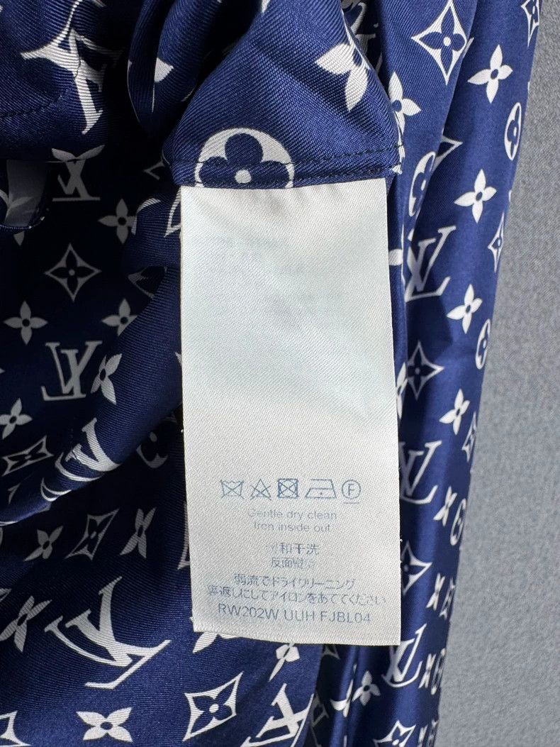 Other Louis Vuitton Blue full print presbyopic silk shirt Size XXS / US 00 / IT 34 - 4 Thumbnail