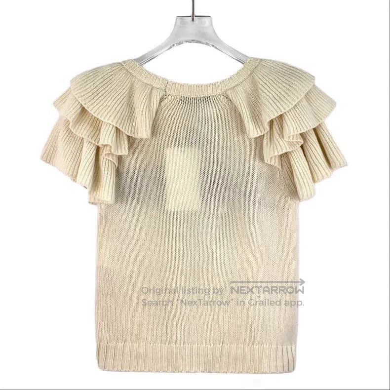 Dior Dior Beige five-pointed star logo letter inlaid cashmere r Size XXS / US 00 / IT 34 - 2 Thumbnail