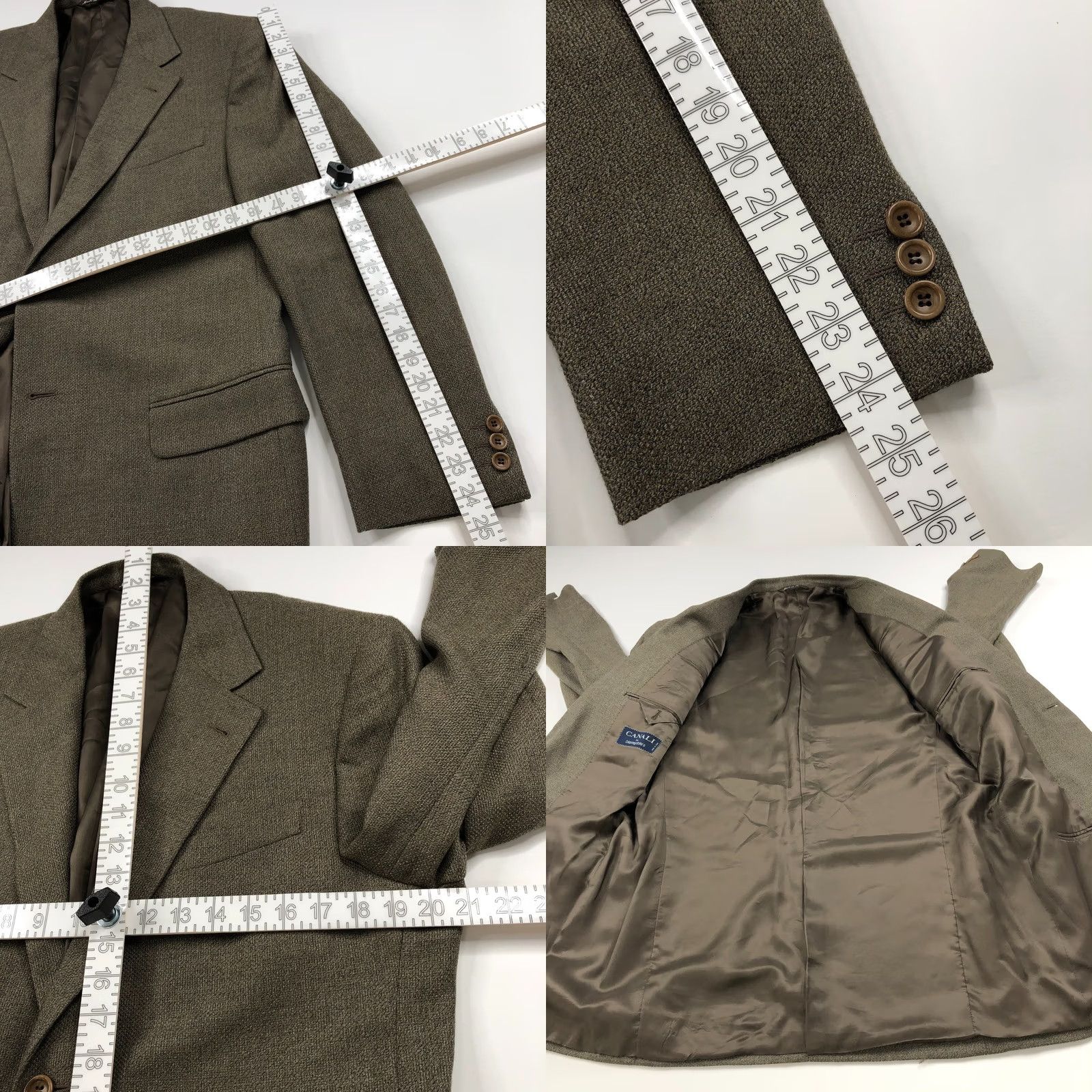 Canali Canali Sport Coat Jacket Brown 100% Wool Button Blazer Mens Regular Sized 40 MINT Size 40R - 8 Thumbnail