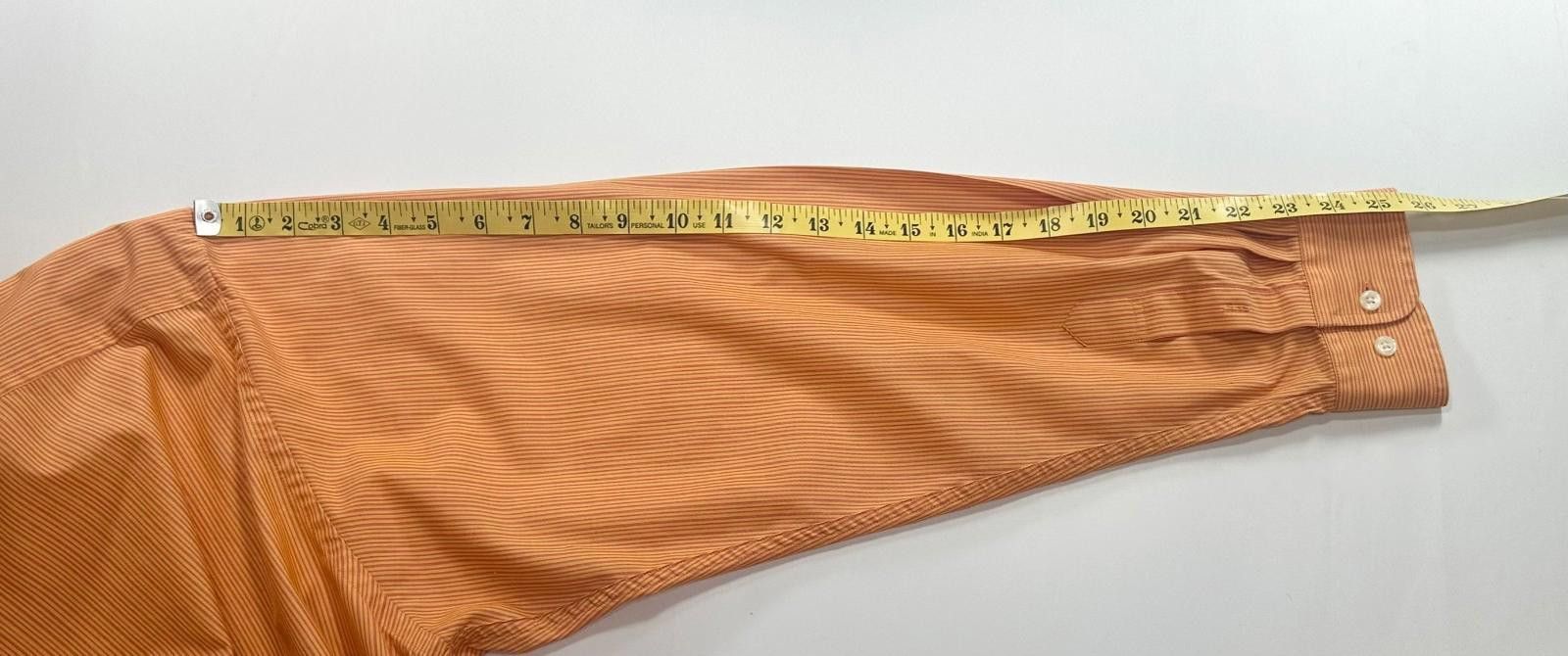 Gap Gap Striped 100% Cotton Classic Fit Button Up Orange 2XL Size US XXL / EU 58 / 5 - 8 Thumbnail
