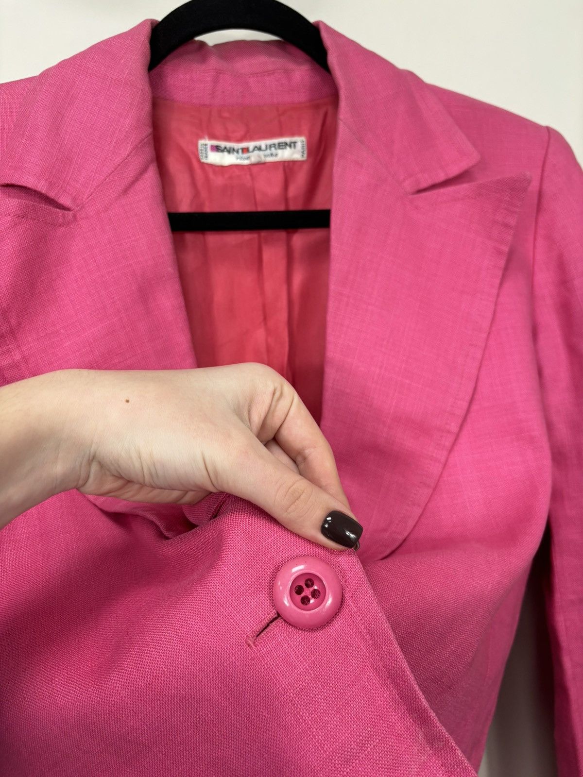 Saint Laurent Paris Vintage Saint Laurent Paris Rive Gauche Rare Blazer Jacket Size S / US 4 / IT 40 - 9 Thumbnail