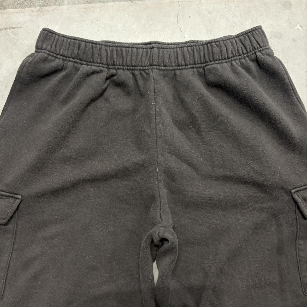 Vintage CRAZY Vintage Y2K/2000s Super Baggy Wideleg Black Cargo Sweatpants! Size US 38 / EU 54 - 3 Thumbnail