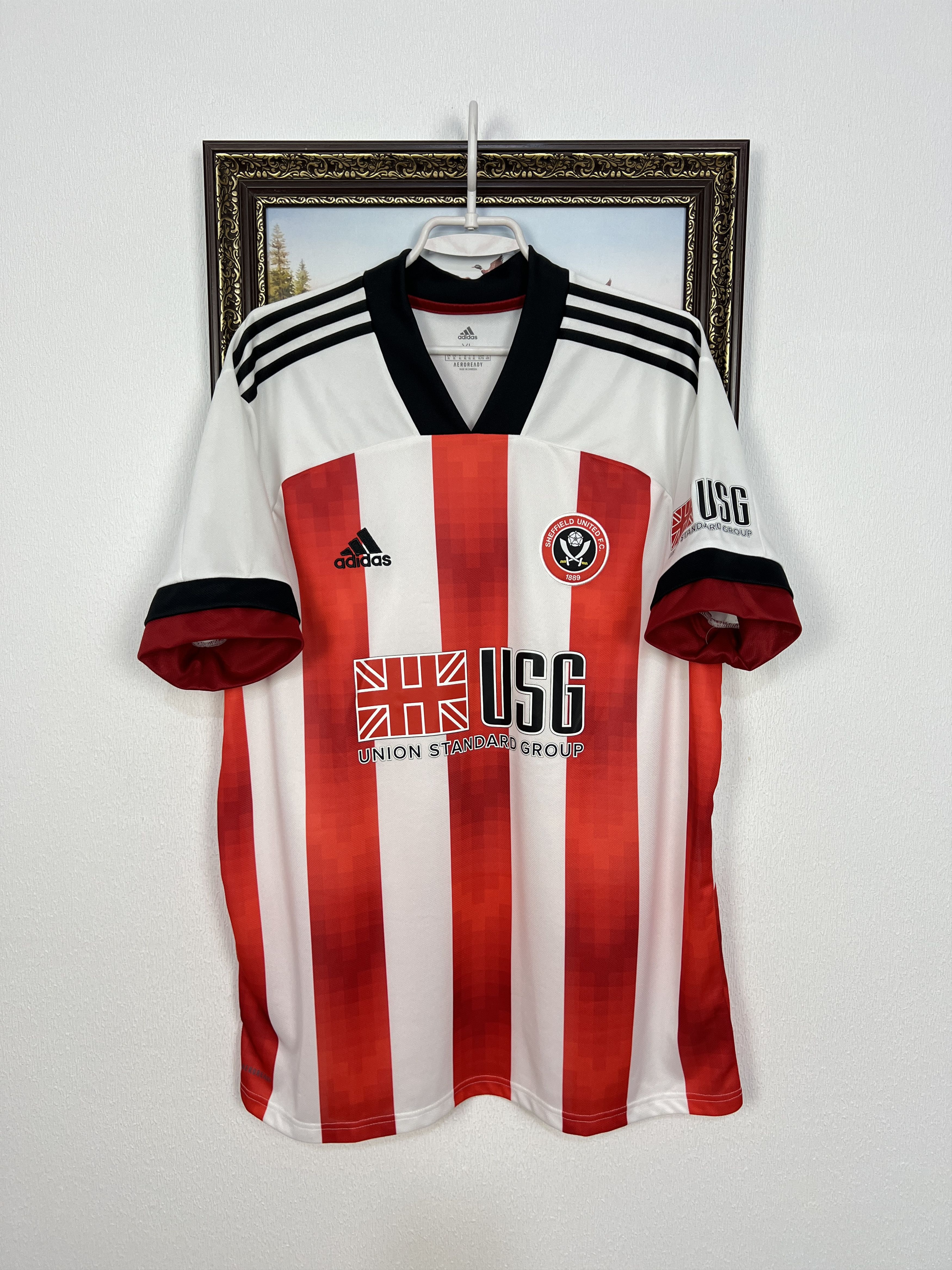 Adidas Sheffield United Home football shirt 2020 Soccer Adidas Size US XL / EU 56 / 4 - 1 Thumbnail