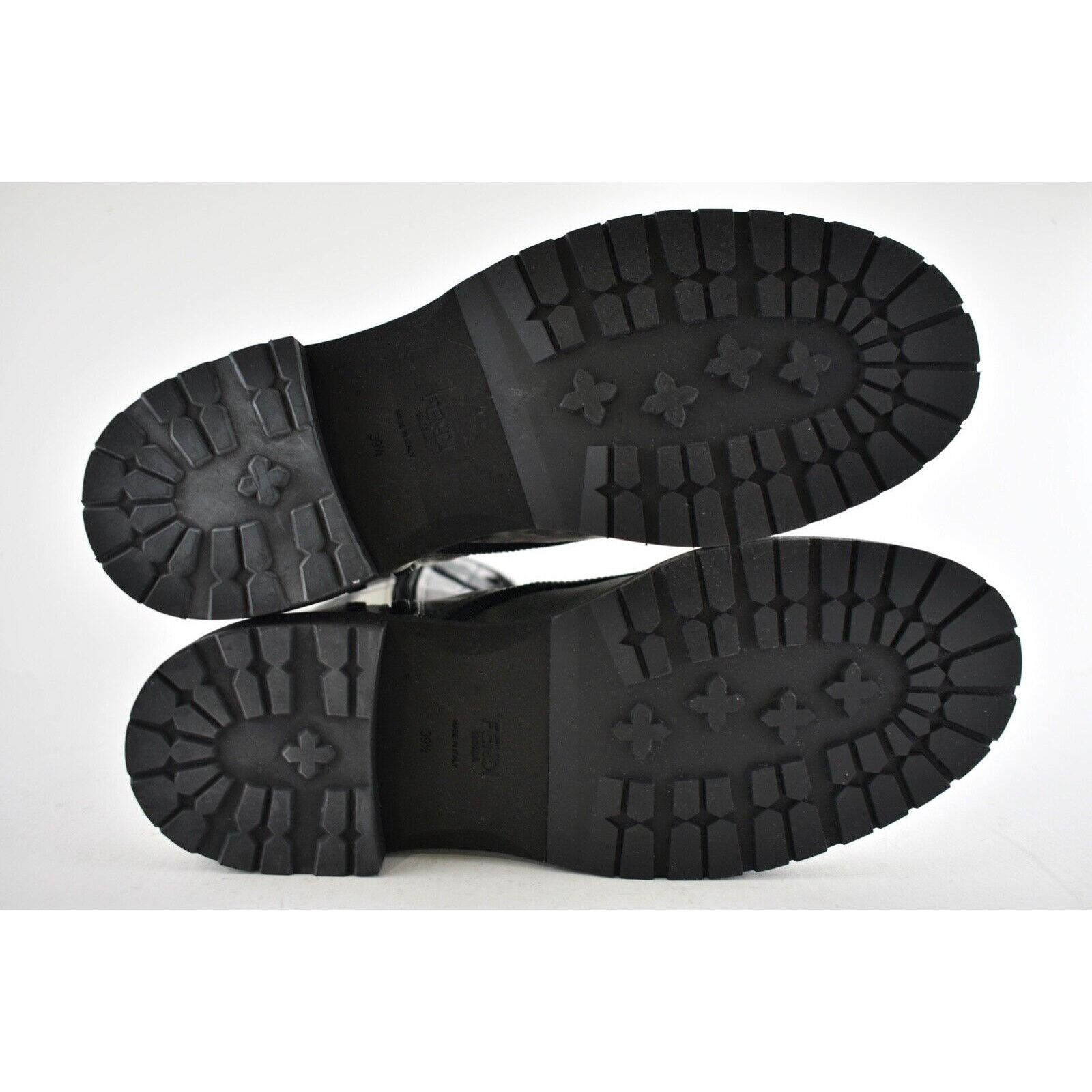 Fendi Fendi Black Grey White Tie Dye Canvas Lace Up Tie Logo Size US 9.5 / IT 39.5 - 12 Thumbnail