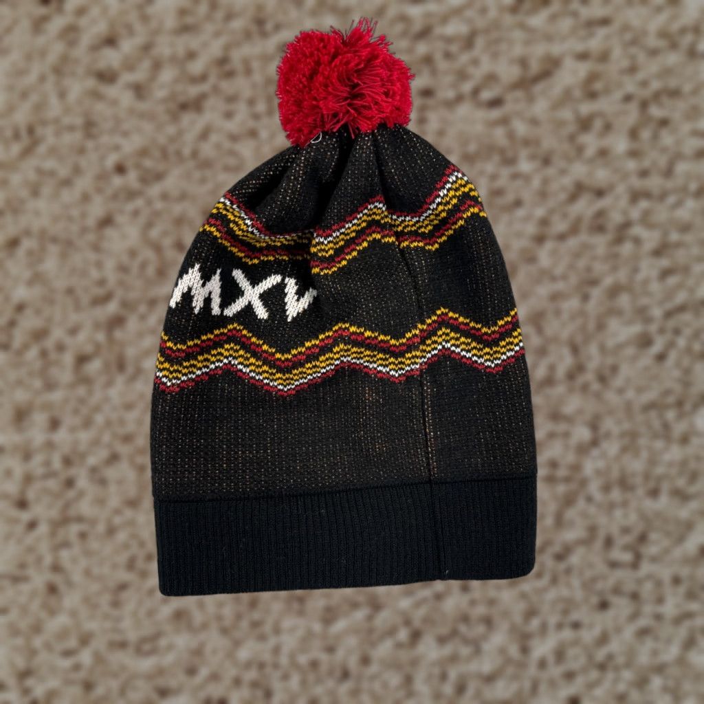 Vintage ET Canada Beanie Adult One Size Black MMXV 2015 Pom 100% Acrylic Knit Hat Mens Size ONE SIZE - 1 Thumbnail