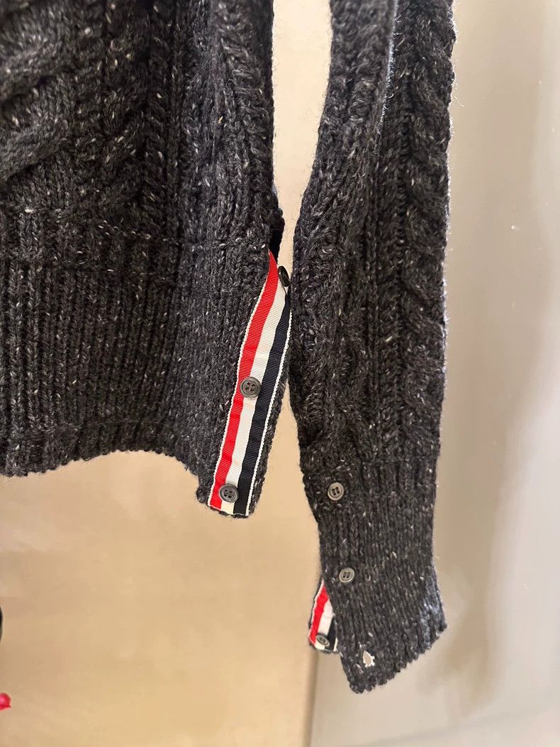 Thom Browne Thom Browne Black and grey knit wool sweater Size US XS / EU 42 / 0 - 8 Thumbnail