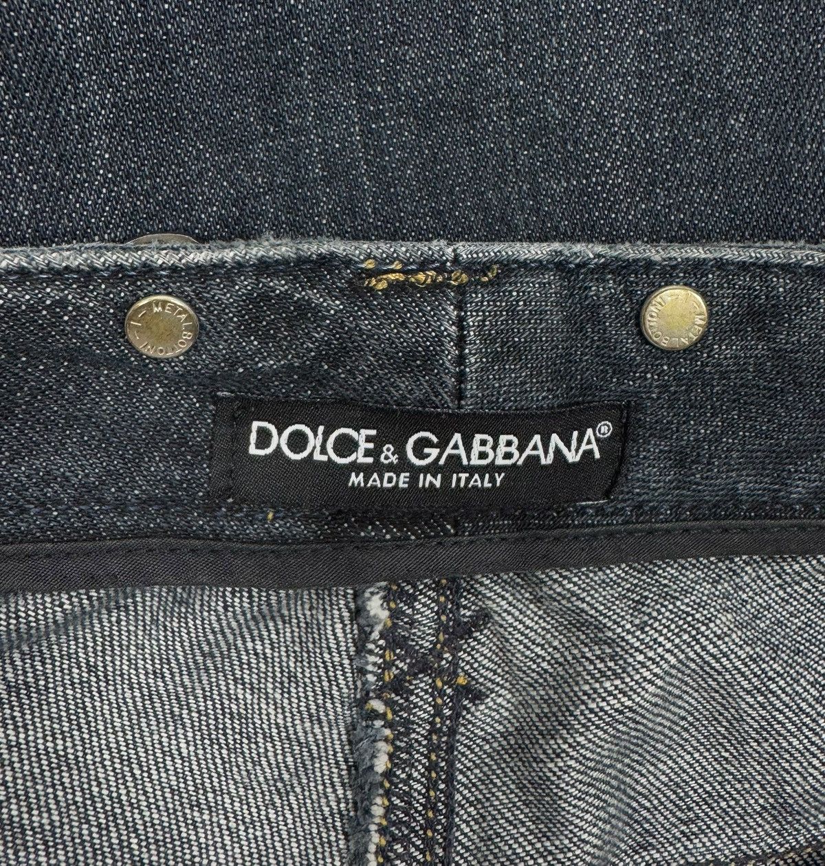 Dolce & Gabbana Dolce & Gabbana Vintage Jeans Bootcut Metal Logo Womens Size 40" / US 18 - 16 Thumbnail