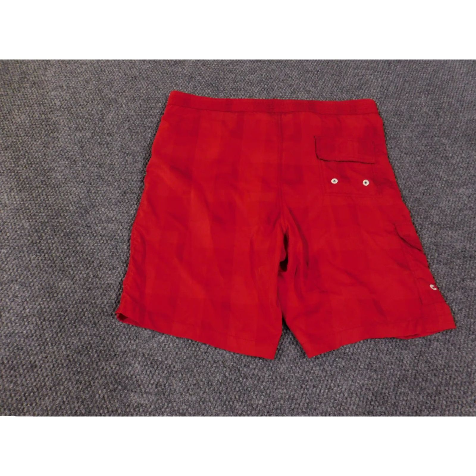 Tommy Bahama Tommy Bahama Bottoms Mens Large Red Relax Trunks Lined Swim Cargo Beach Pattern Solid Vintage: No Size US 33 - 7 Thumbnail