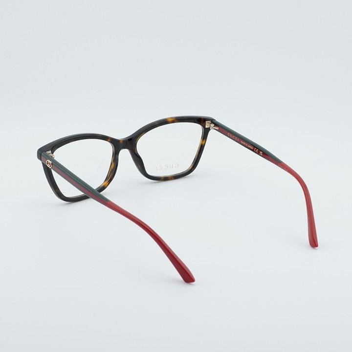 Gucci Gucci GG1989O 002 Square Eyeglasses - Havana 56mm Size ONE SIZE - 10 Thumbnail