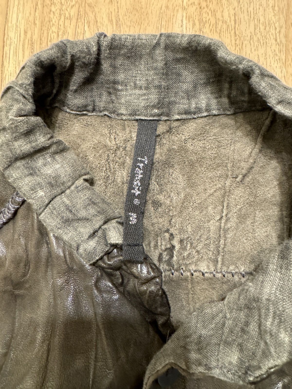 Transit Transit crinkled effect leather jacket Size US M / EU 48-50 / 2 - 4 Thumbnail