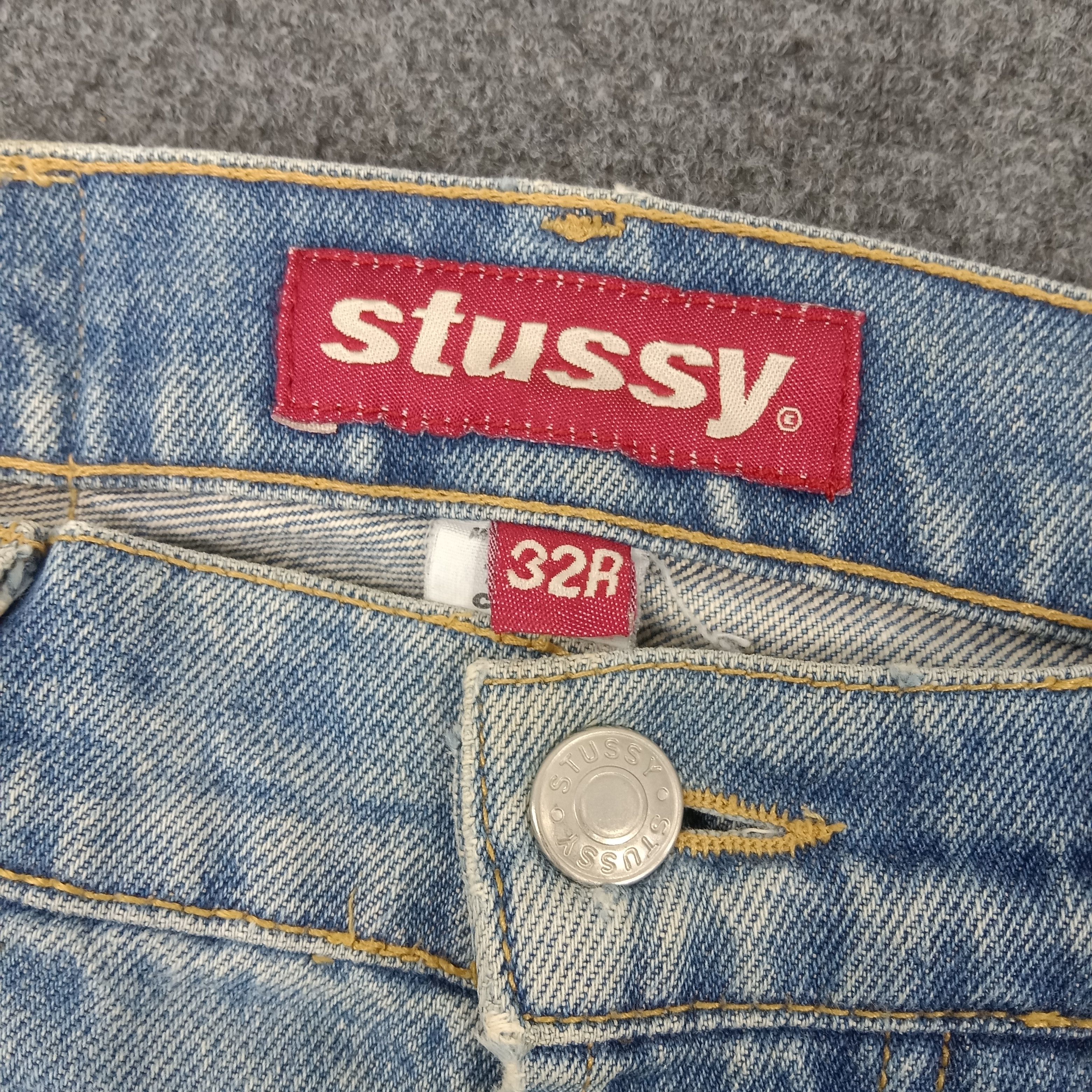 Japanese Brand × Stussy × Vintage Stussy American Streetwear Style Denim Jeans C217N28 Size US 32 / EU 48 - 8 Thumbnail