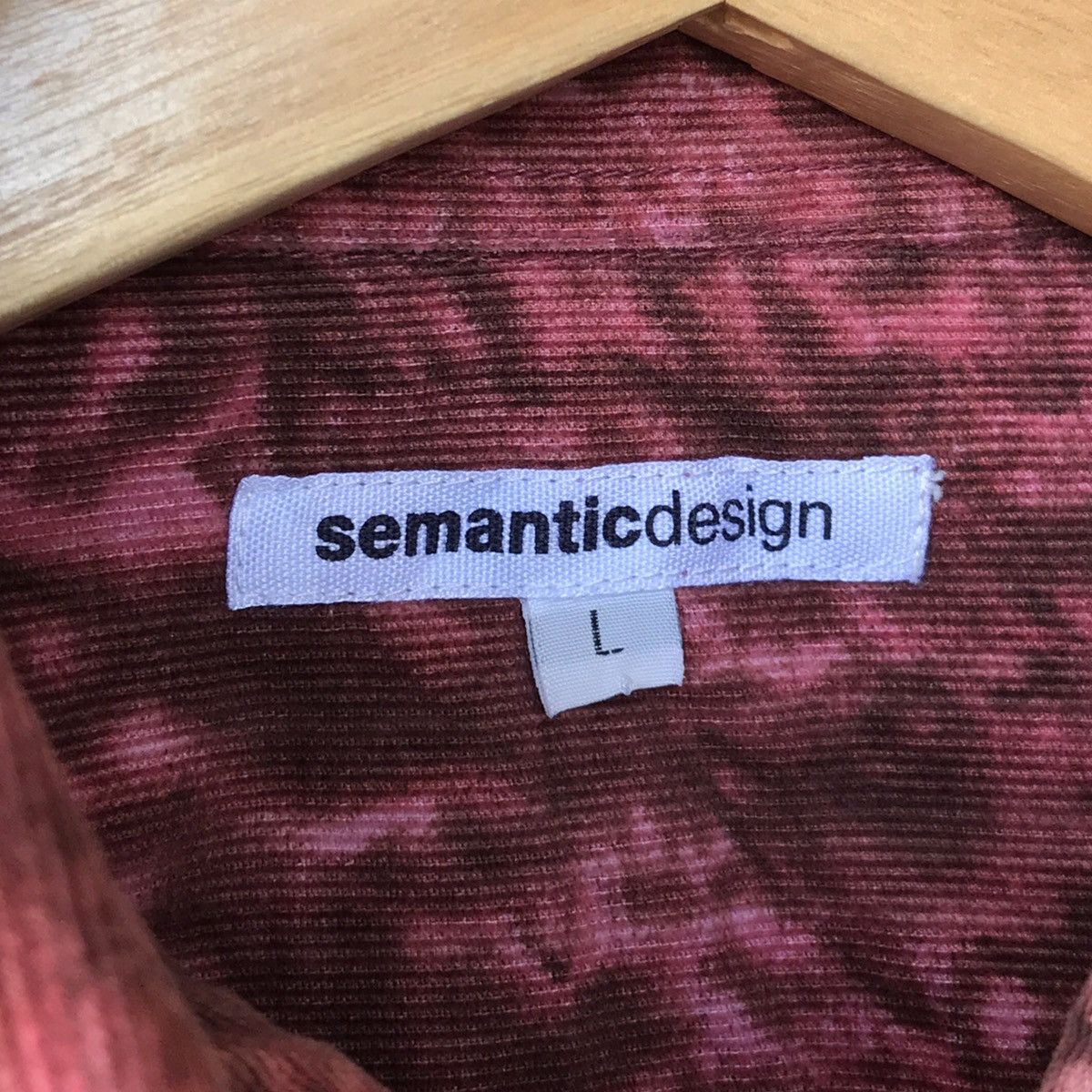 Japanese Brand × semanticdesign Semantic Design Japan Full Print Corduroy Shirt Size US L / EU 52-54 / 3 - 8 Thumbnail