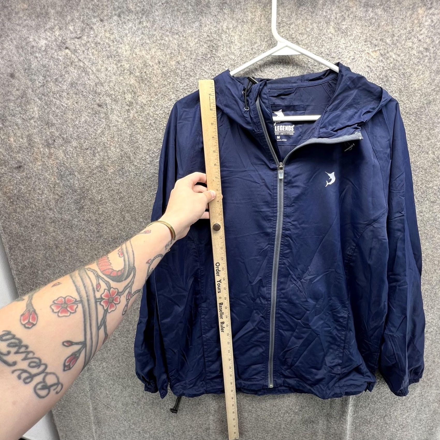 Vintage Reel Legends Jacket Mens M Blue Hooded Full Zip Windbreaker Fishing Size US M / EU 48-50 / 2 - 6 Thumbnail