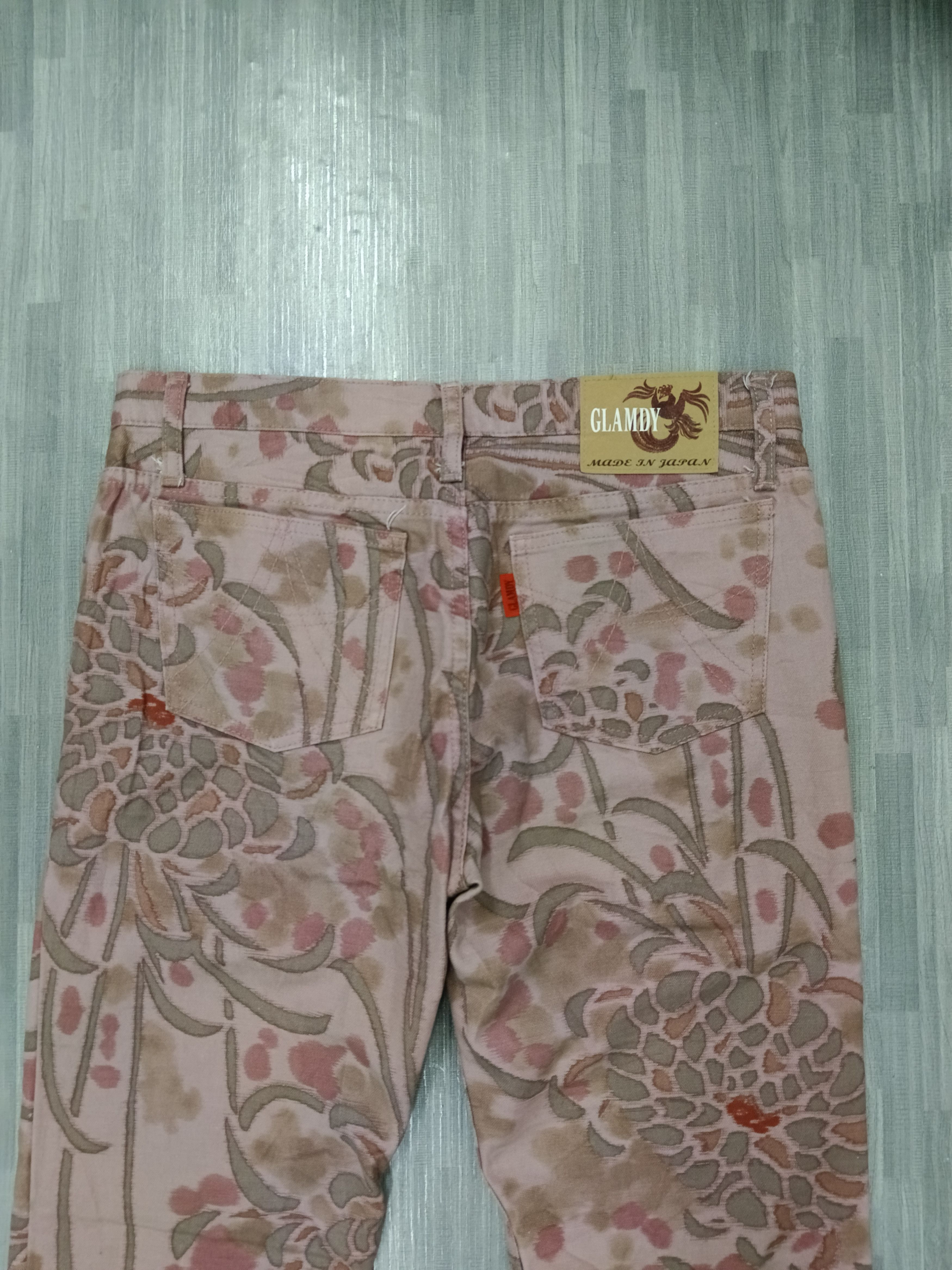 Japanese Brand FLARE GLAMDY MADE IN JAPAN FULLPRINT DENIM PANTS Size US 30 / EU 46 - 4 Thumbnail