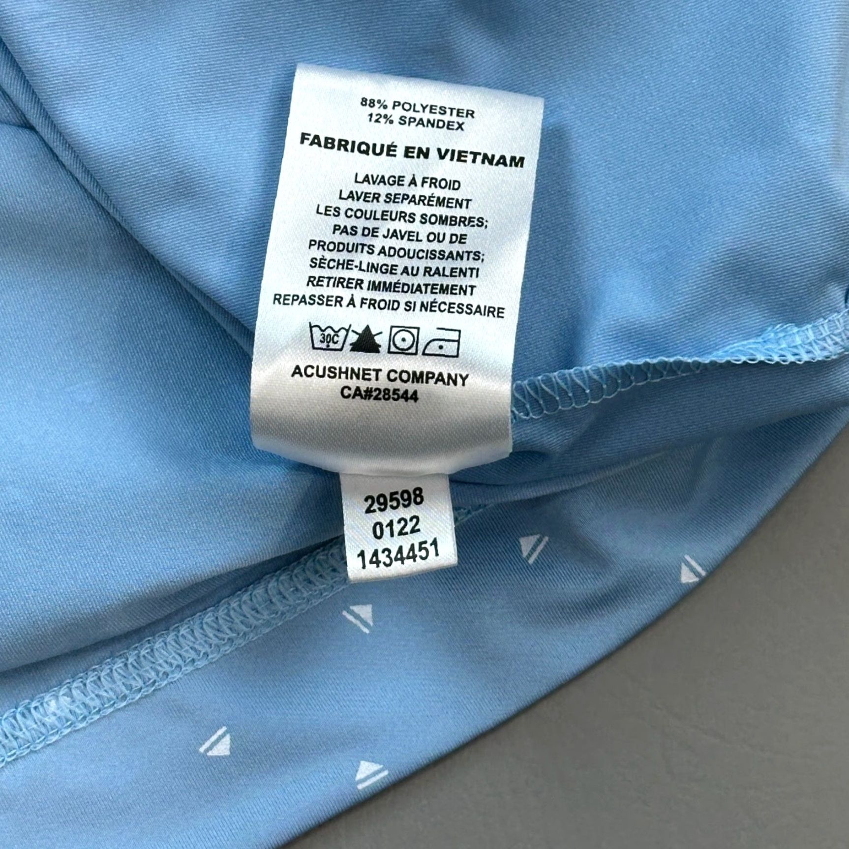 Footjoy FootJoy Polo Shirt Mens Large Blue Push Play Print Lightweight Performance Golf Shirt Size US L / EU 52-54 / 3 - 5 Thumbnail