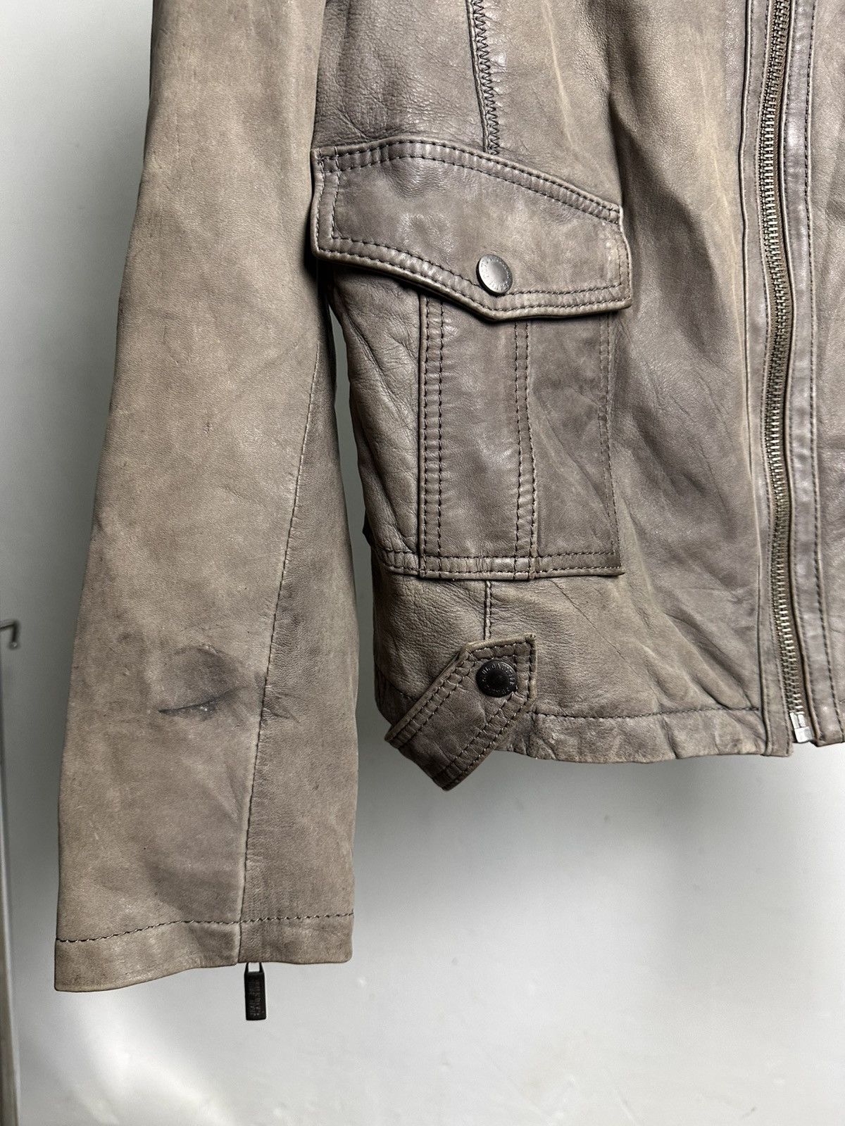 Jean Paul Gaultier 00’s Jean Paul Gaultier Sheepskin Leather Biker Jacket Size US M / EU 48-50 / 2 - 5 Thumbnail