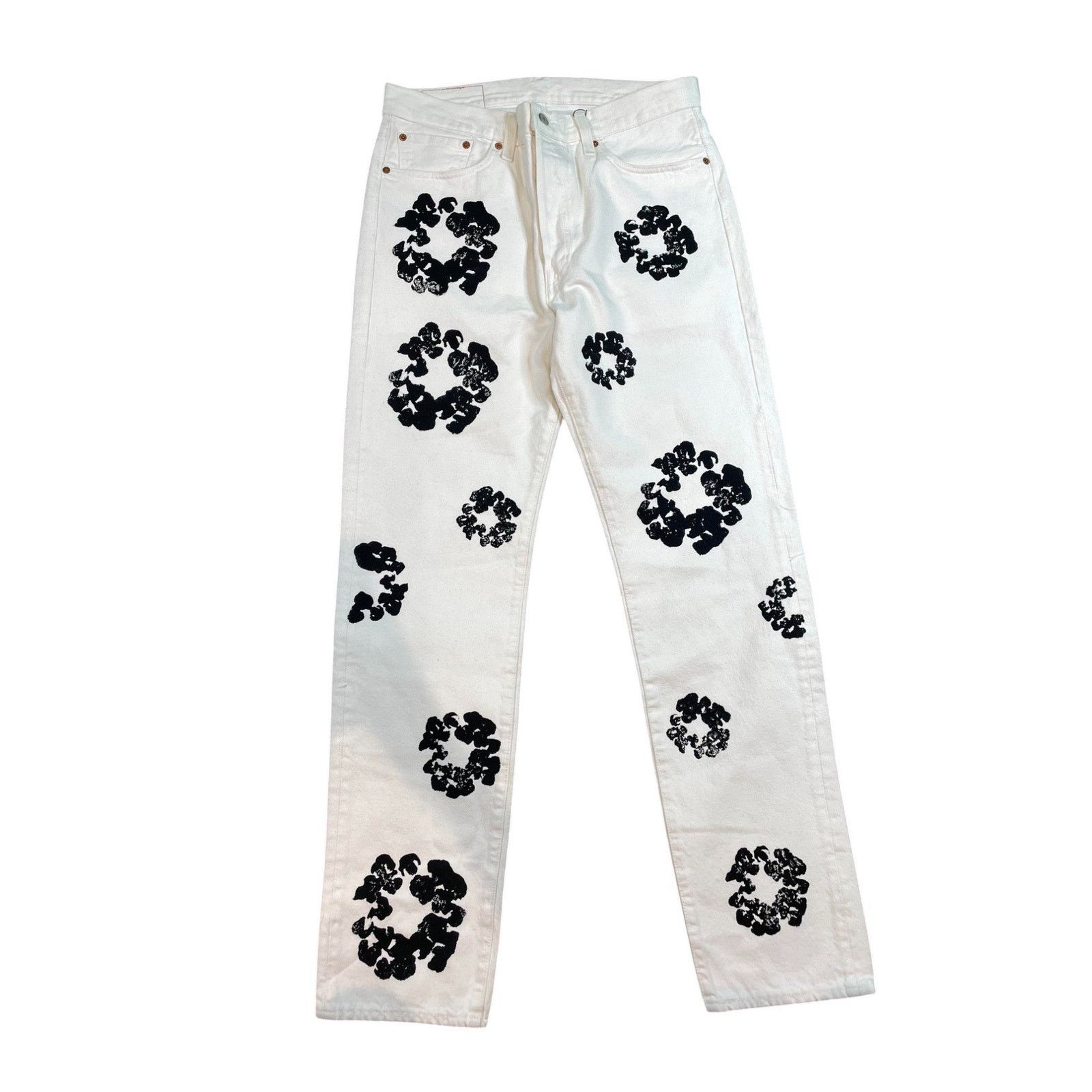DENIM TEARS Denim Tears Cotton Wreath Jean White Size US 34 / EU 50 - 1 Thumbnail