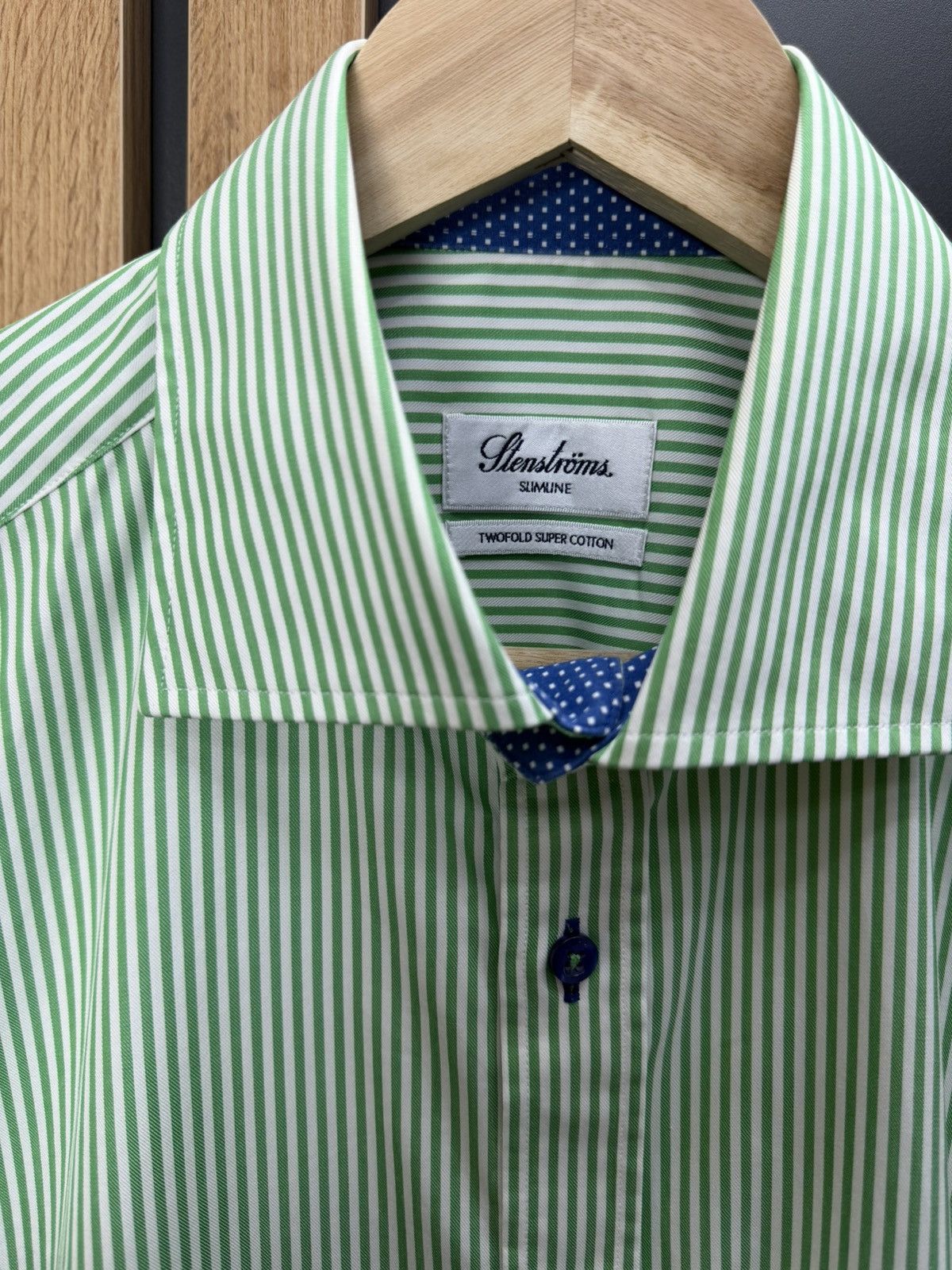 Other Stenstroms Slimline Striped Shirt Men’s Size 41/16 Size US L / EU 52-54 / 3 - 3 Thumbnail