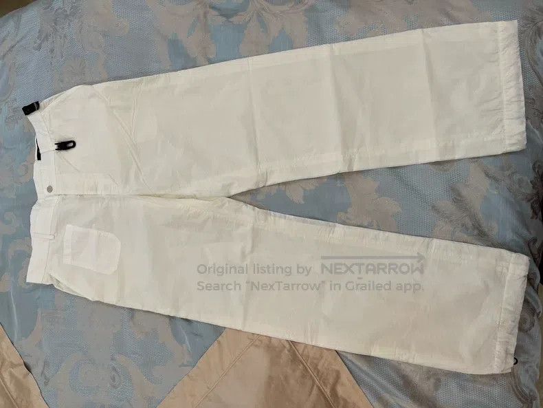 Fendi Casual Pants with Adjustable Hem and Embroidered Log