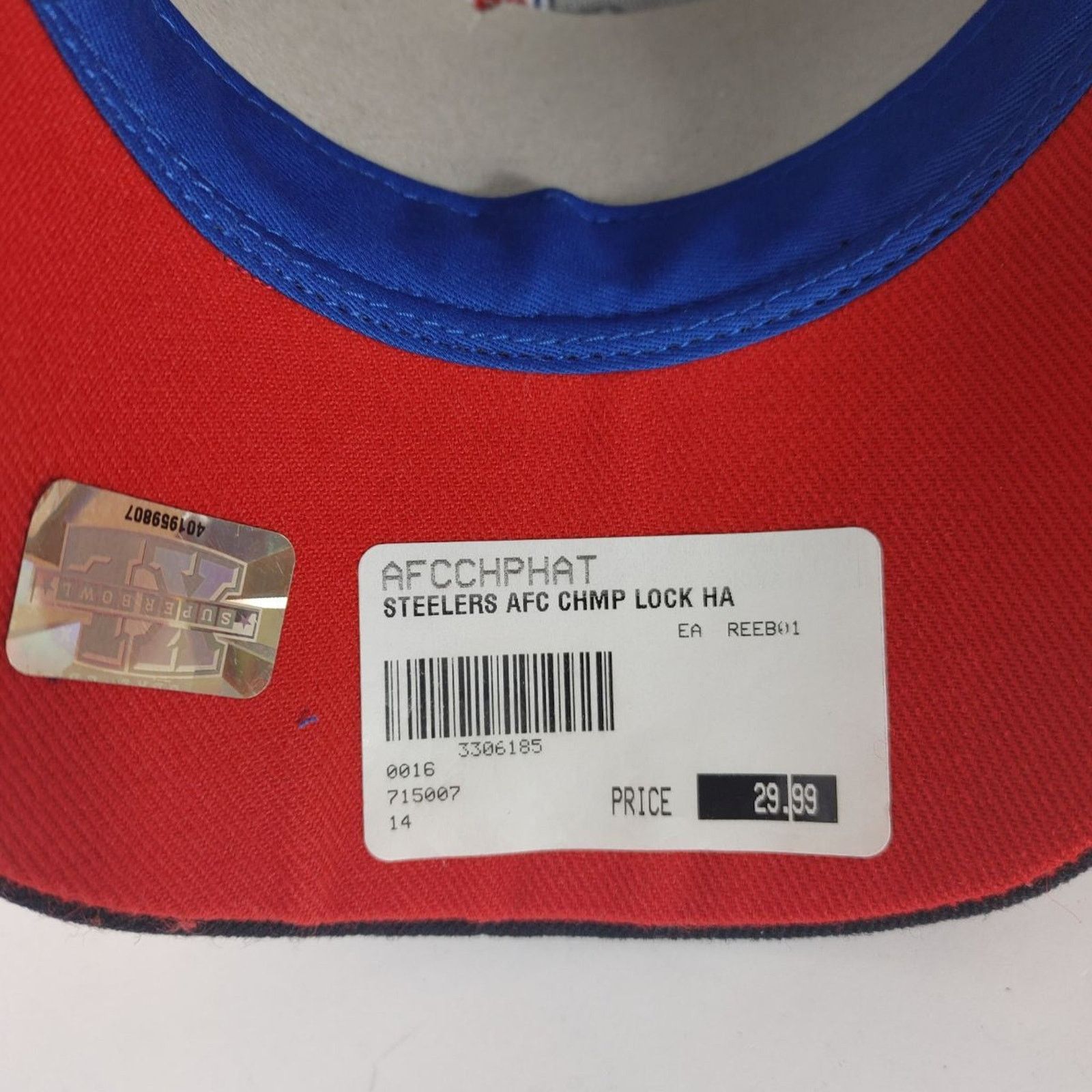NFL Steelers 2005 Championship hat NWT Size ONE SIZE - 5 Thumbnail