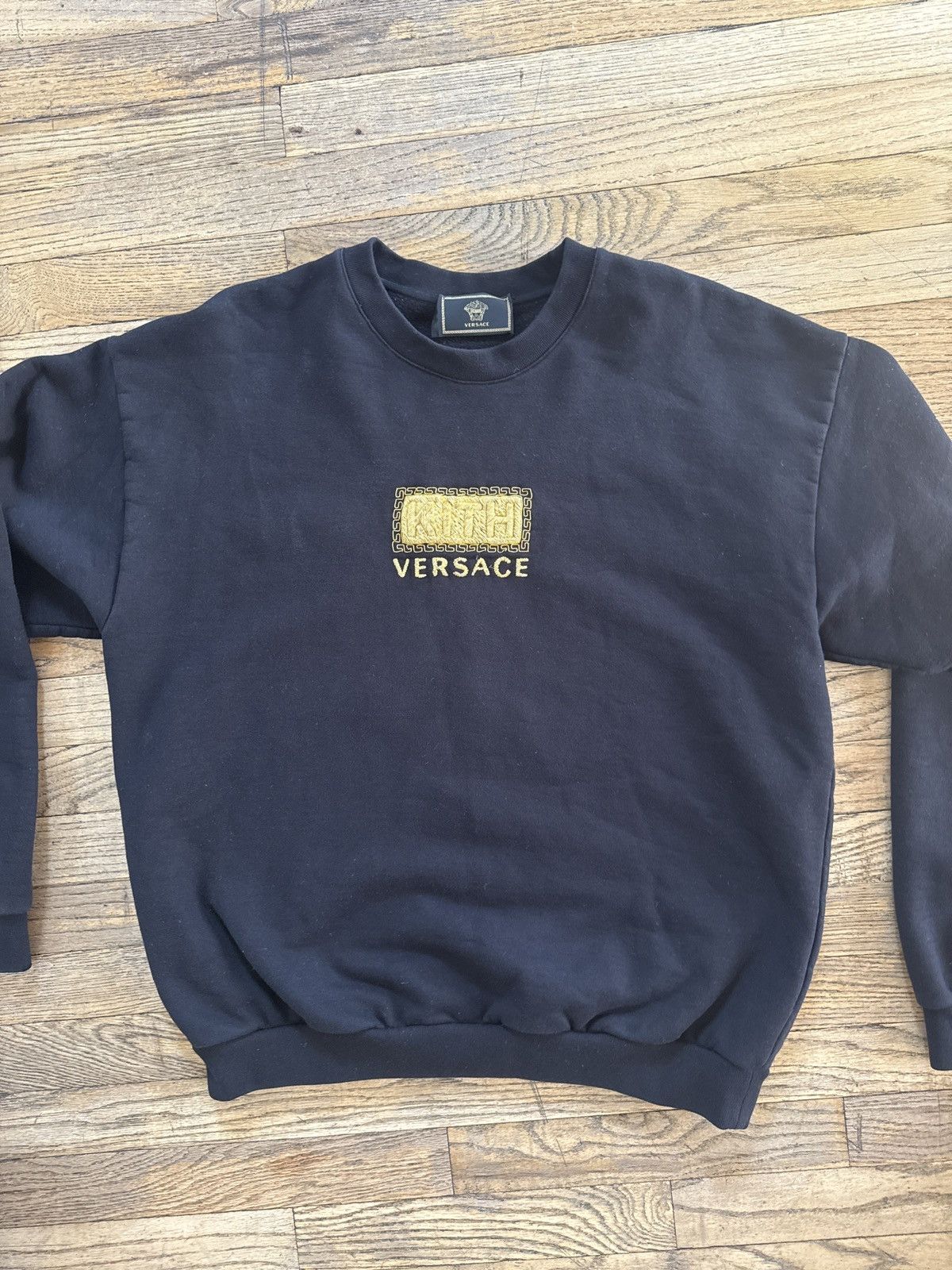 Kith × Versace Kith Versace Greek key box logo crewneck sweatshirt. Size US XL / EU 56 / 4 - 2 Thumbnail