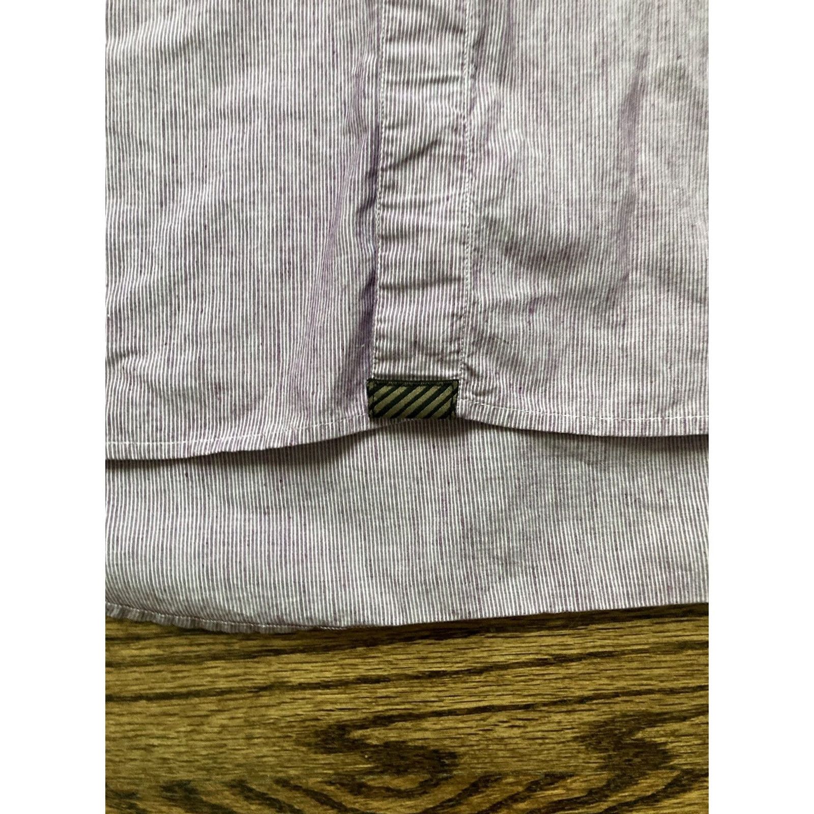 Billy Reid Billy Reid Shirt Men’s 2XL Purple Linen Blend Button-Down Long Sleeve Shirt Size US XXL / EU 58 / 5 - 4 Thumbnail