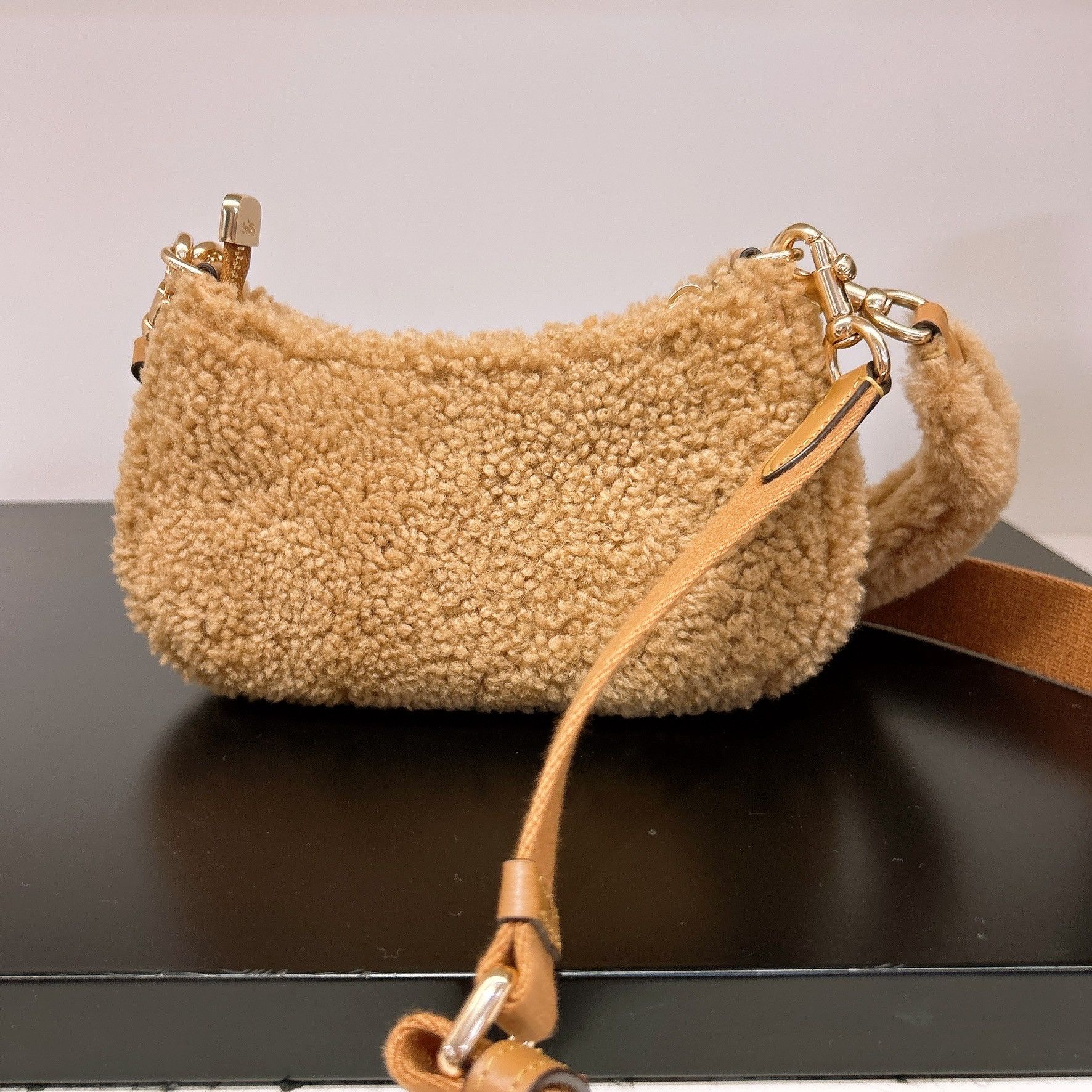 Coach Teri Mini Crossbody Bag In Shearling CDA84 Size ONE SIZE - 5 Thumbnail