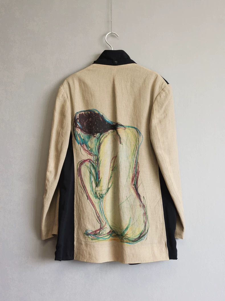Yohji Yamamoto Hand-Painted Jacket 19SS-dmc