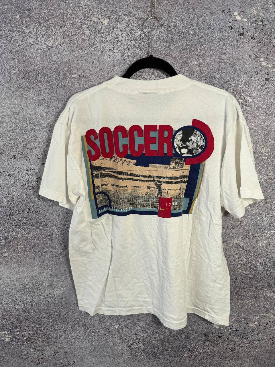 Nike × Vintage Vintage Nike 1997 Soccer Tee Big Logo y2k Medium Size US M / EU 48-50 / 2 - 1 Thumbnail