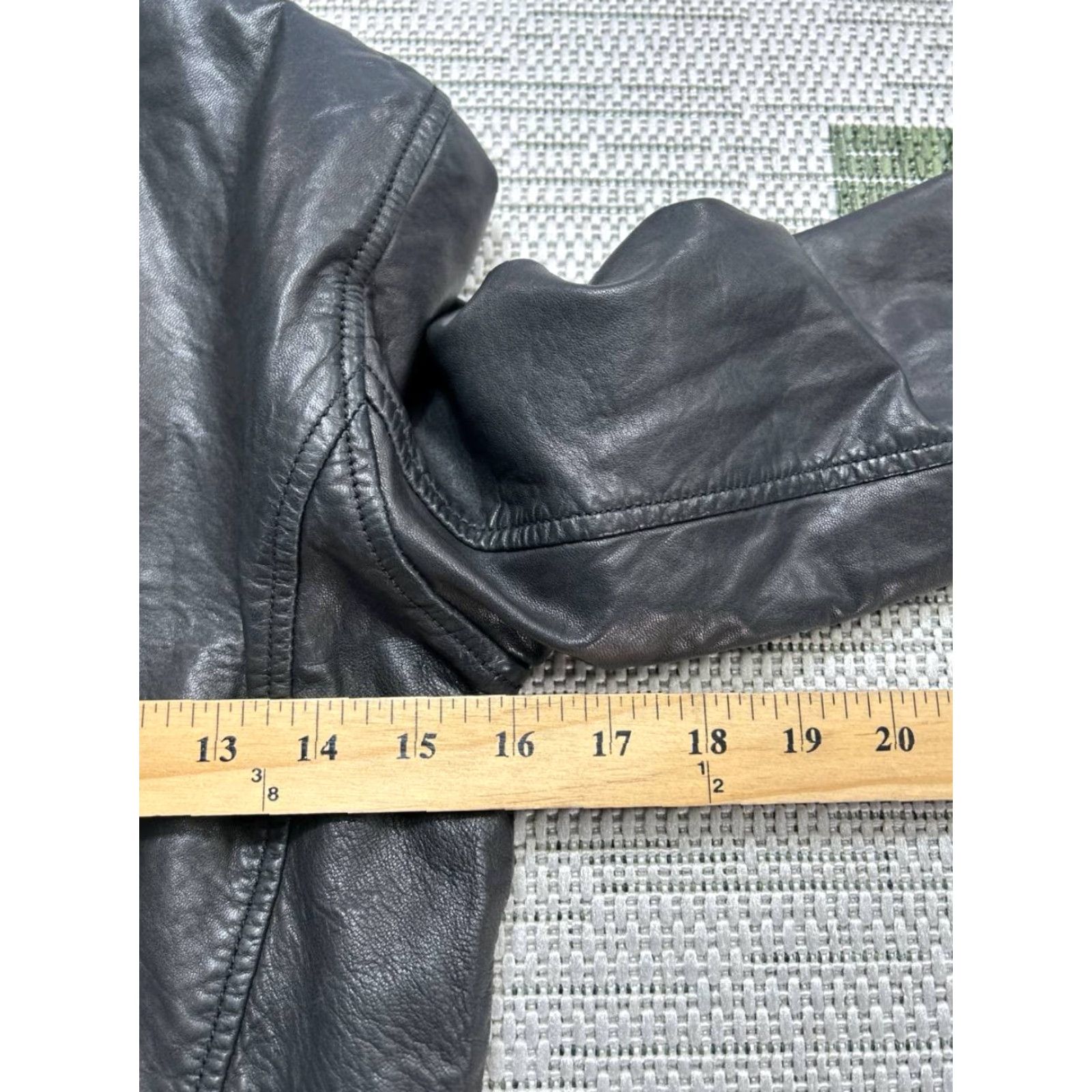 J.Crew J.CREW Moto Jacket Womens XXS Black Leather Cropped Fit Asymmetric Zip Jacket Size XXS / US 00 / IT 34 - 6 Thumbnail