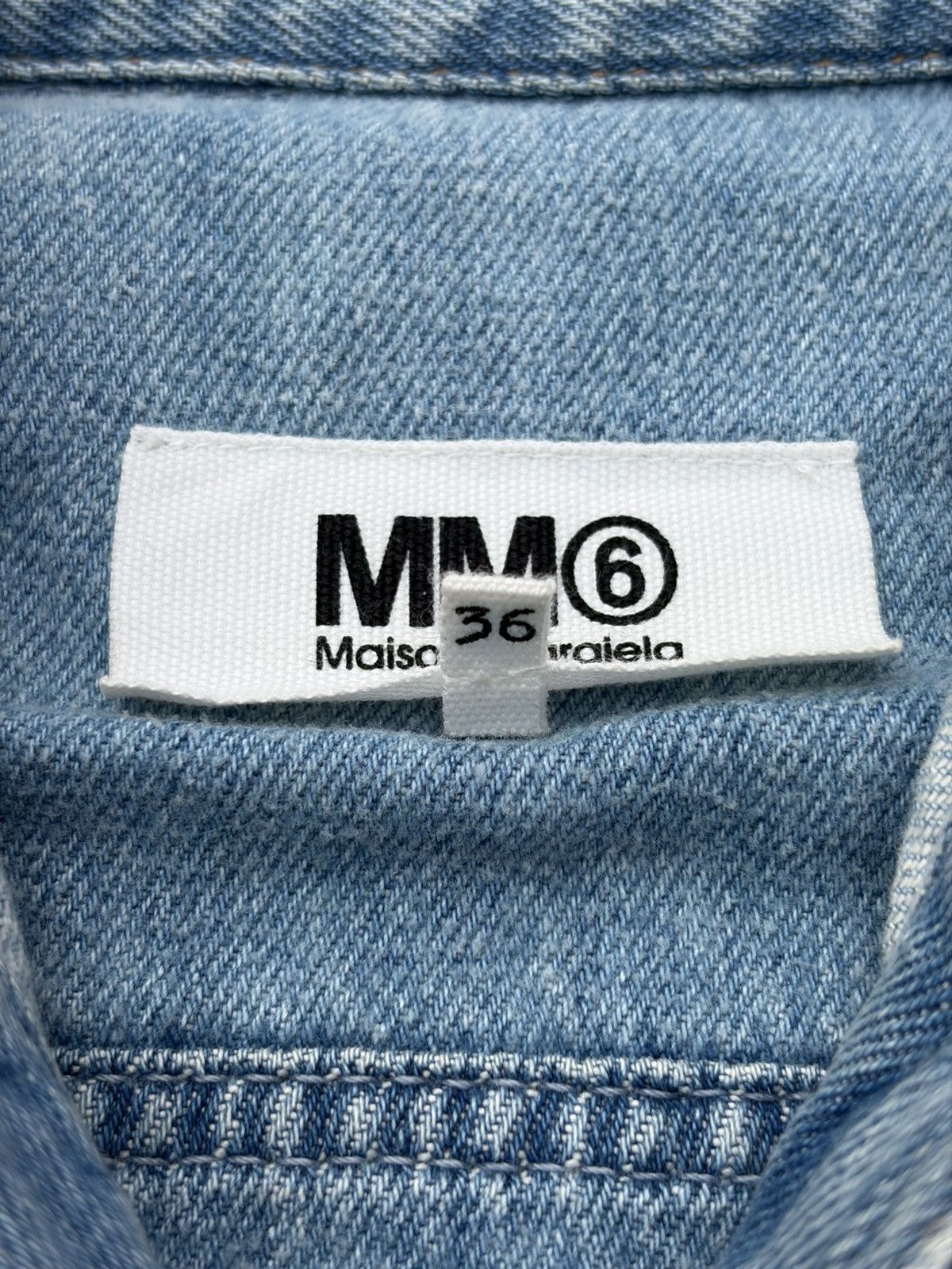 Maison Margiela SS2017 Maison Margiela Two Tone Denim Jacket Size US S / EU 44-46 / 1 - 8 Thumbnail
