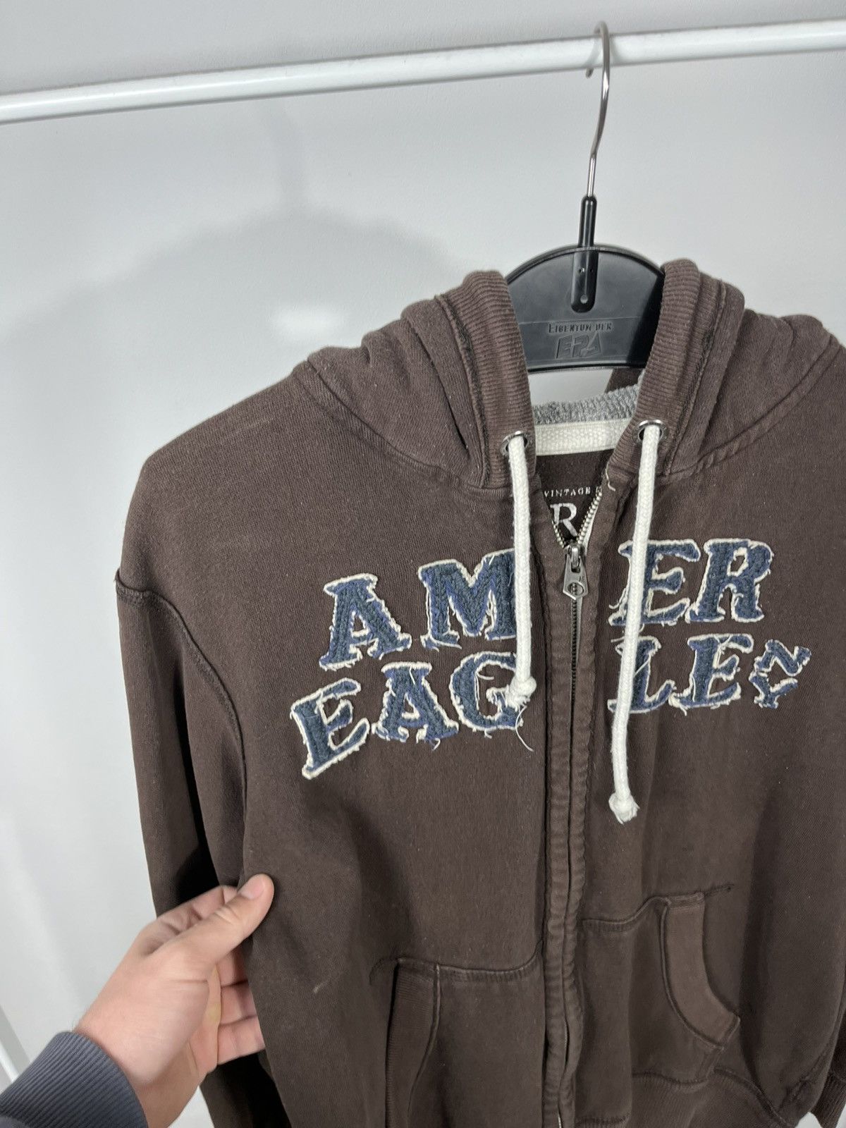 Other Vintage American Eagle Hoodie Zip Up Distressed M Faded Men Size US M / EU 48-50 / 2 - 3 Thumbnail