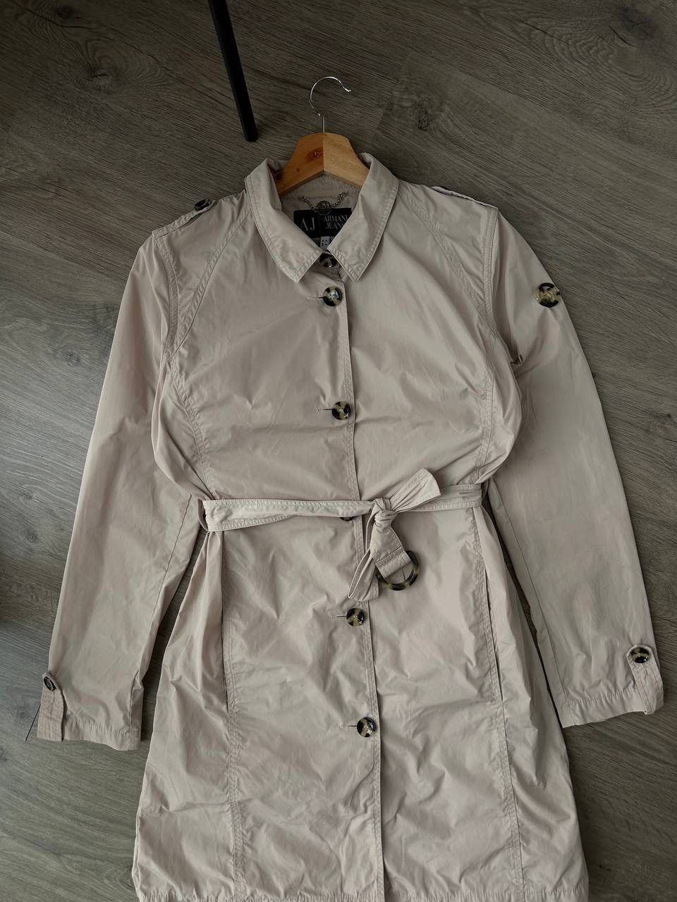 Armani × Vintage Vintage Armani Jeans Nylon Beige Coats Womens Jacket Size M / US 6-8 / IT 42-44 - 10 Thumbnail