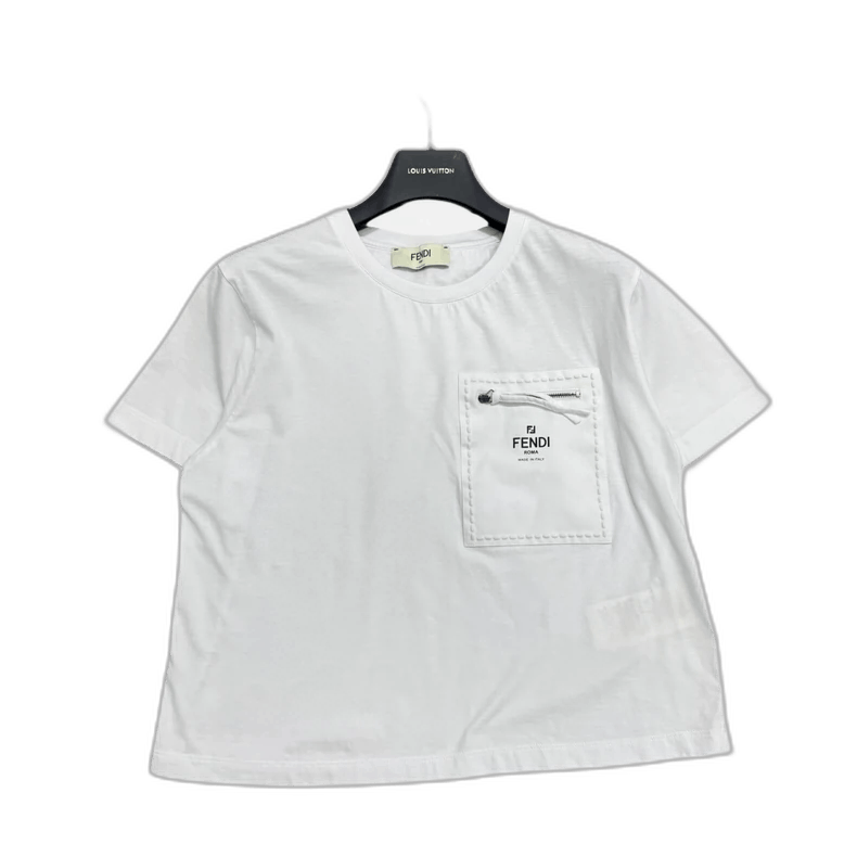 Fendi Fendi Pocket Short Sleeve TShirt Size US L / EU 52-54 / 3 - 1 Thumbnail