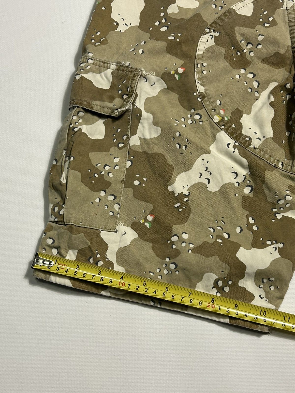 Stussy × Vintage Stussy Vintage Cargo Shorts Camo Mens Size 30 Size US 30 / EU 46 - 16 Thumbnail