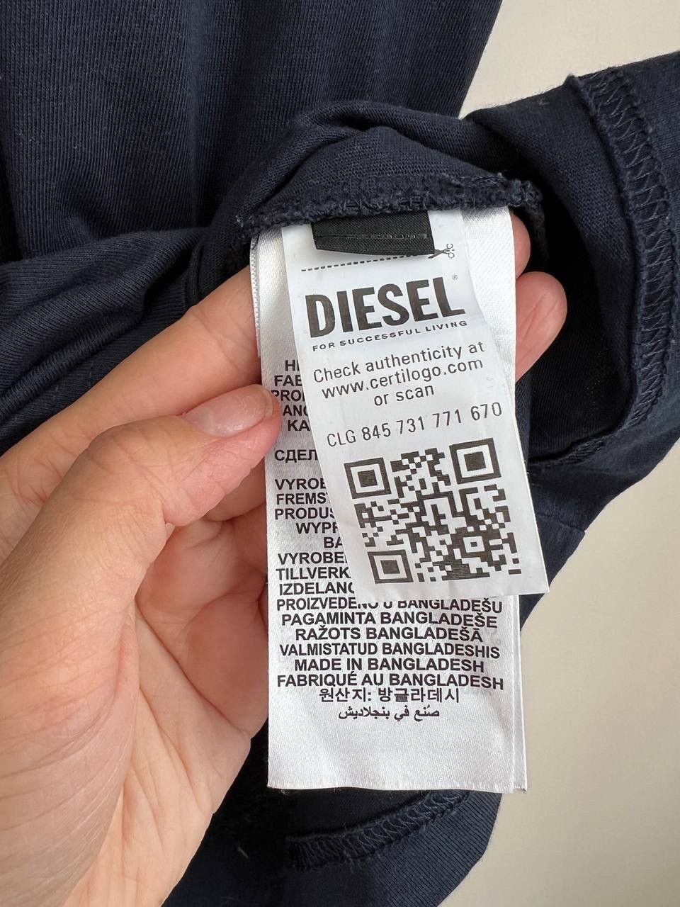 Diesel Diesel men's t-shirt Size US L / EU 52-54 / 3 - 3 Thumbnail